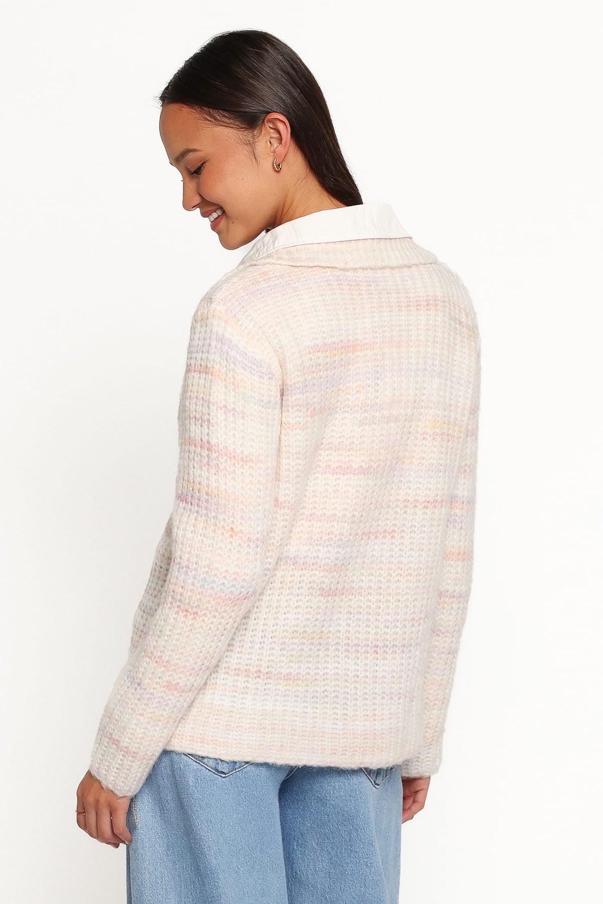 Alyx Spacedye Polo Sweater in Pink Multi – view 4 of 7