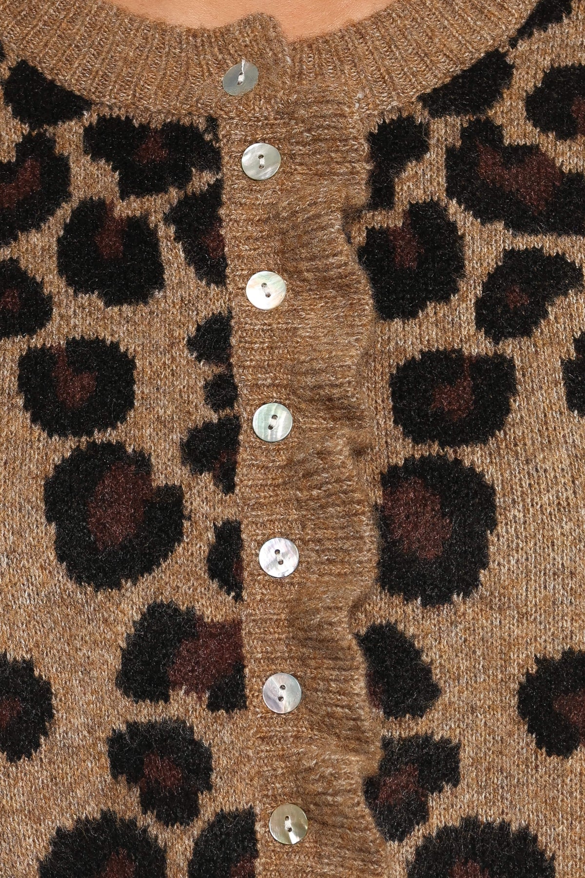 Asha Cardigan in Brown Leopard – view 7 of 7