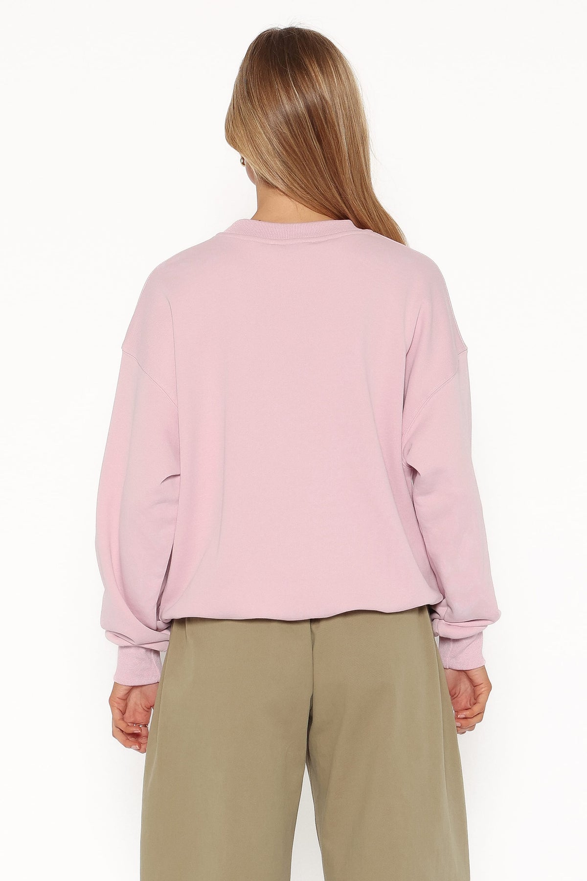 Cayley Patchwork Sweatshirt in Pink Cherry – view 5 of 7