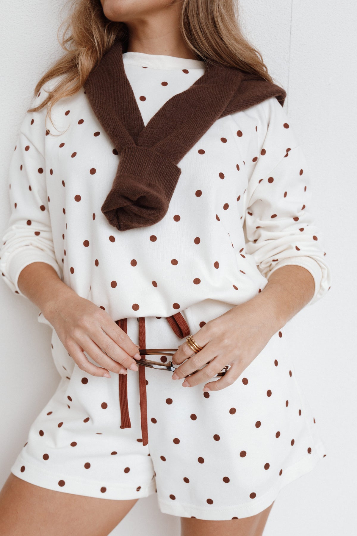 Novie Sweatshirt in Brown Polka Dot – view 8 of 8