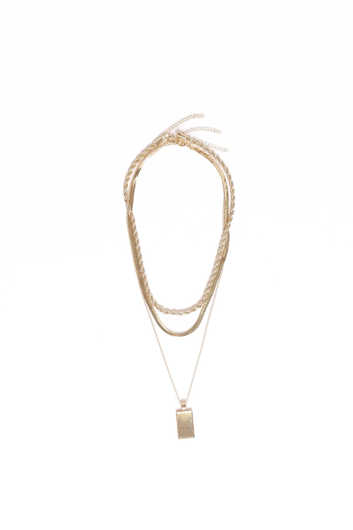Amber Necklace in Gold – view 3 of 3