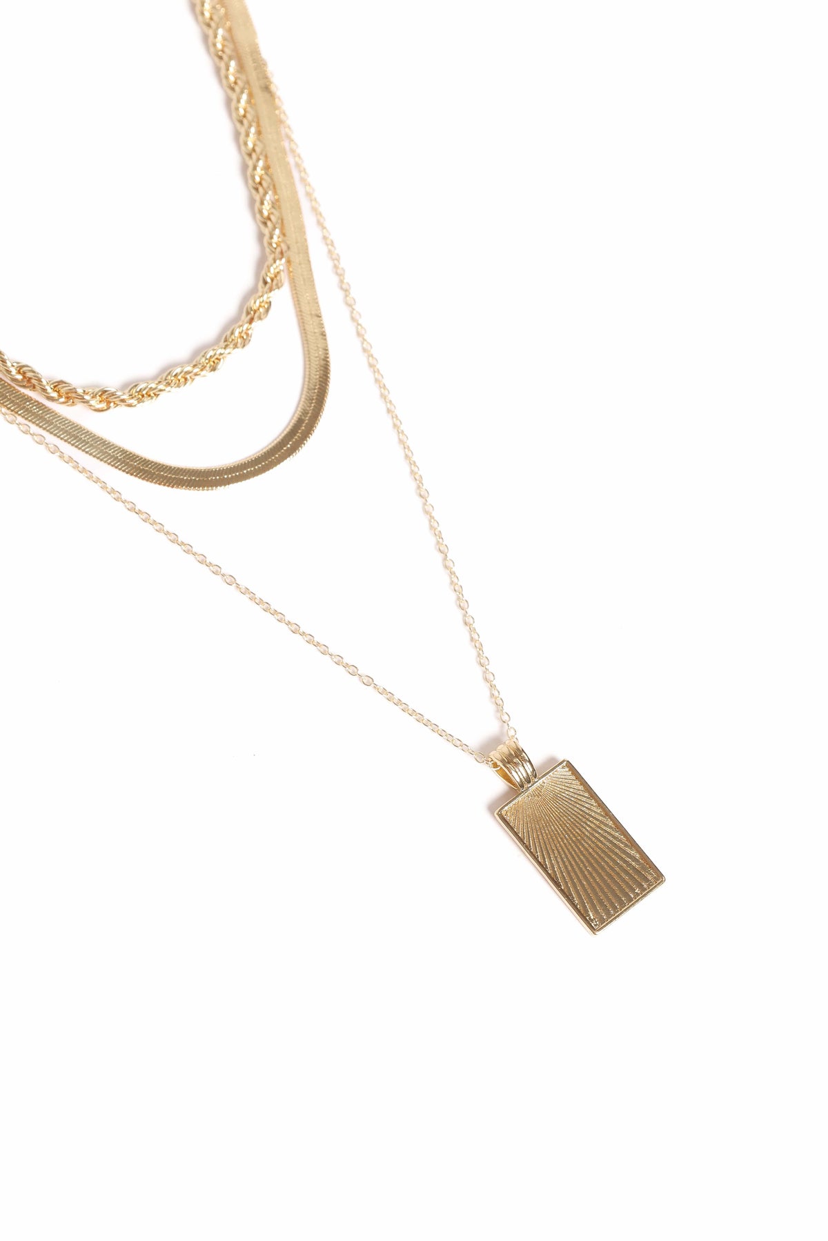Amber Necklace in Gold – view 2 of 3