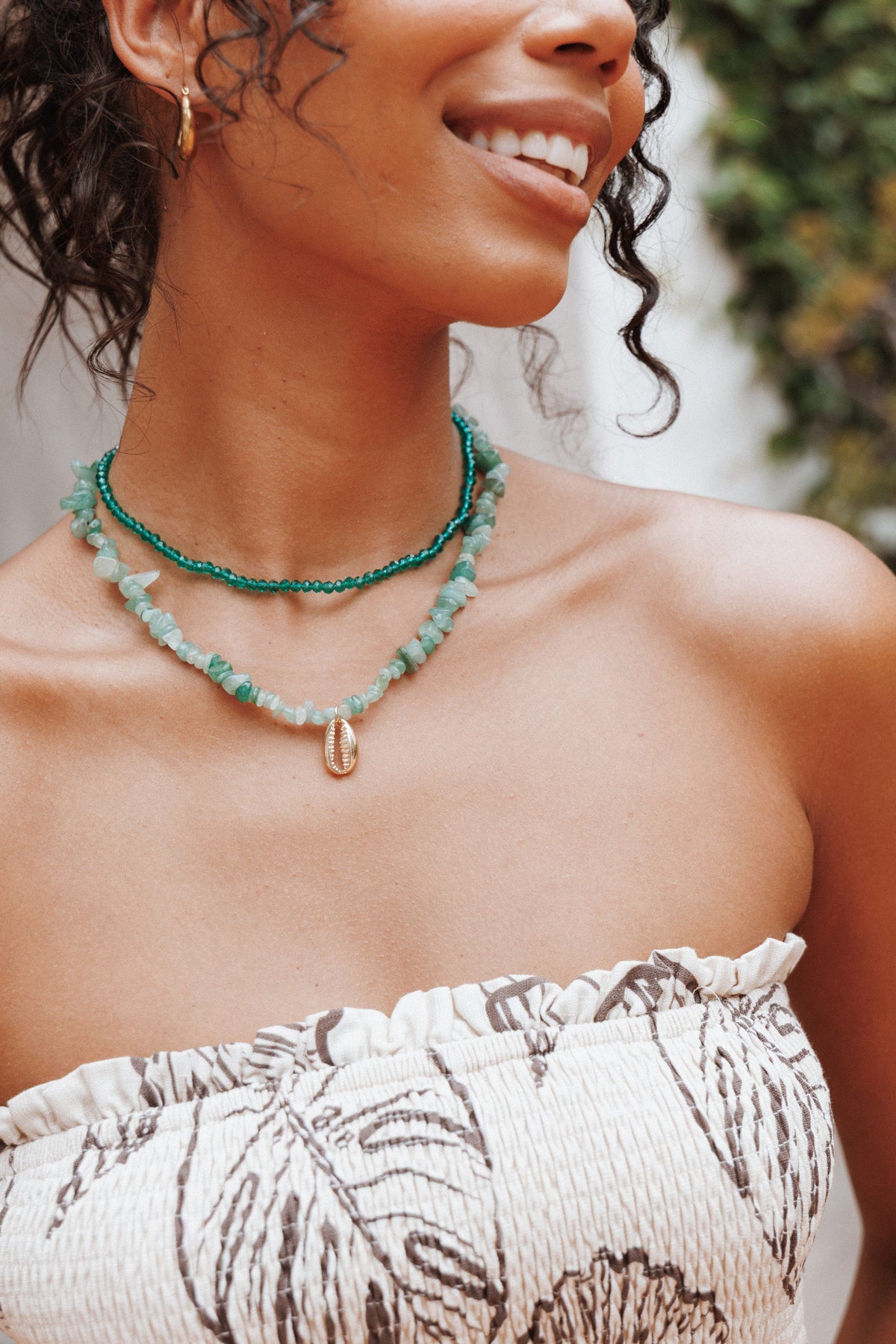 Aquaria Necklace Set in Green – view 1 of 3