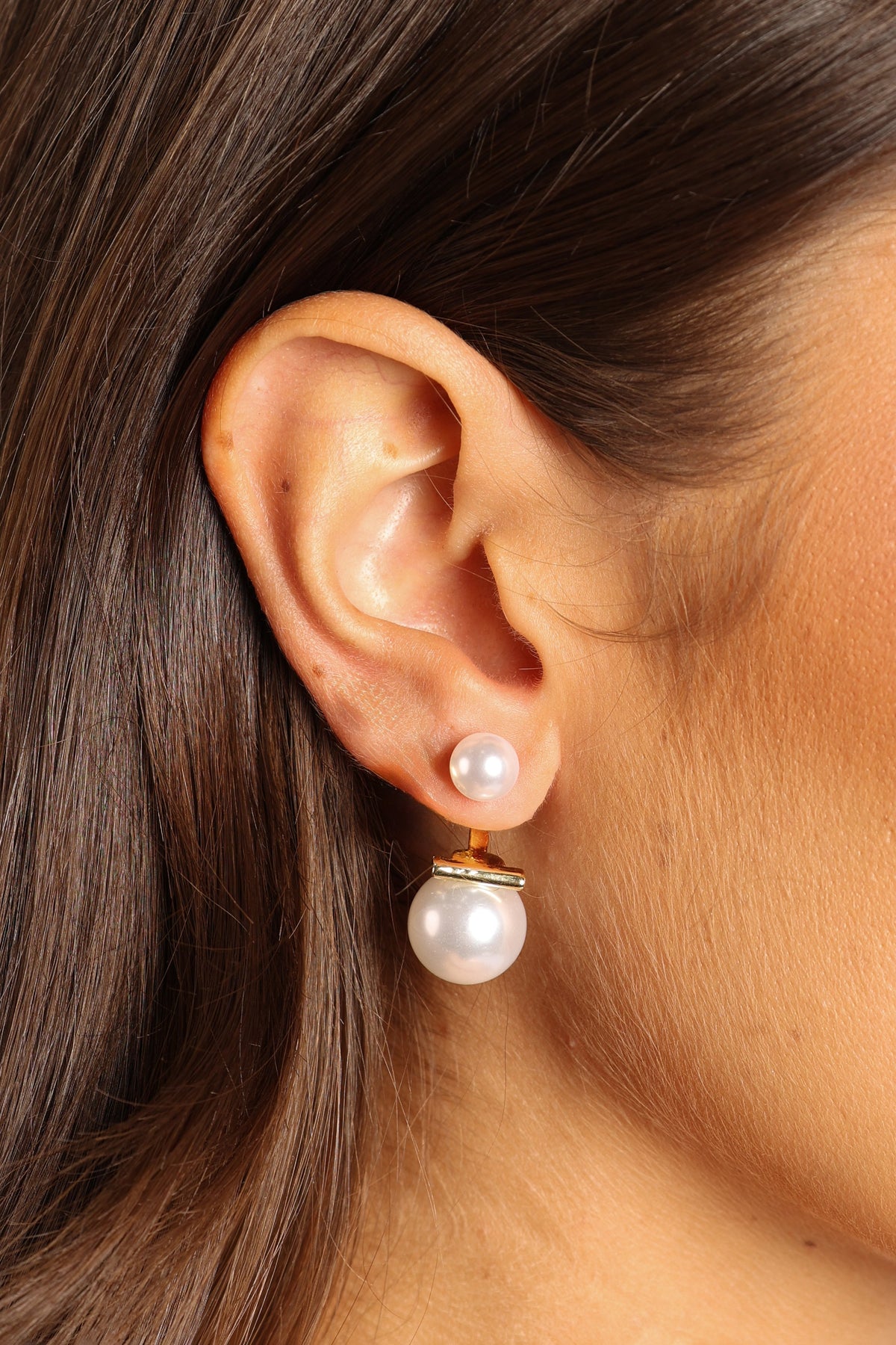 Astrid Pear Earrings in Gold – view 1 of 3
