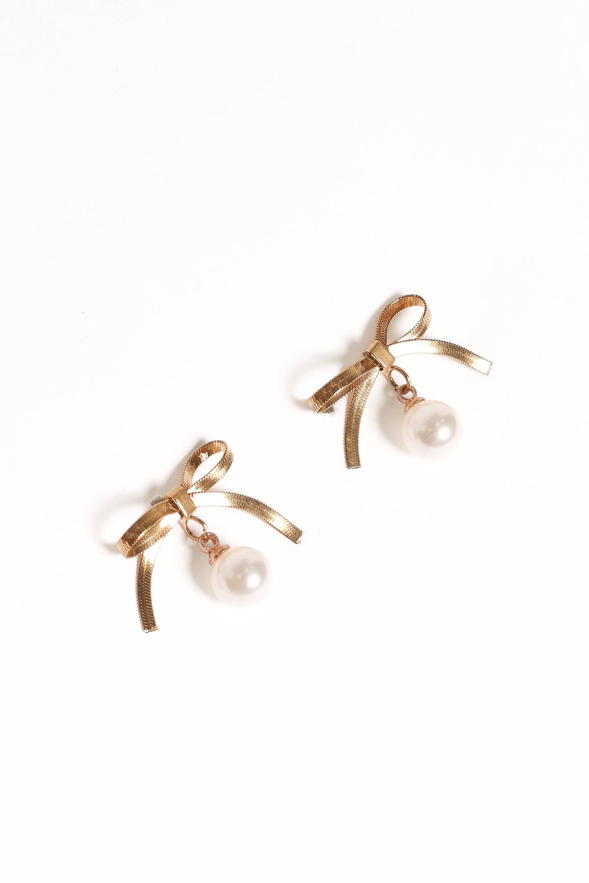 Aurora Bow Earrings in Gold – view 3 of 3