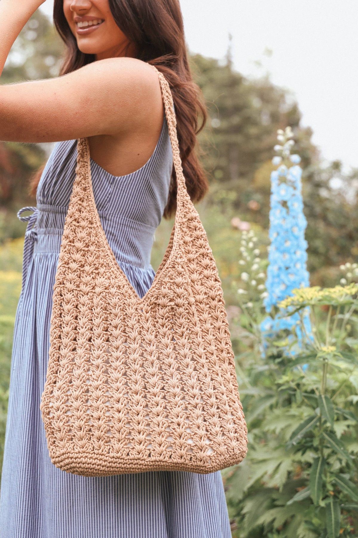 Avery Woven Bag in Tan – view 1 of 3