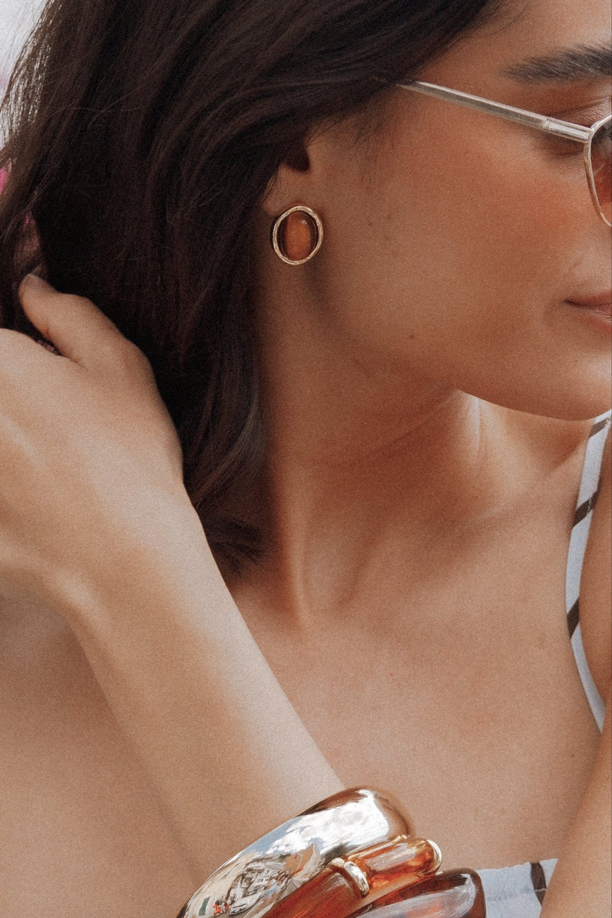 Azalea Stud Earrings in Bronze – view 1 of 4
