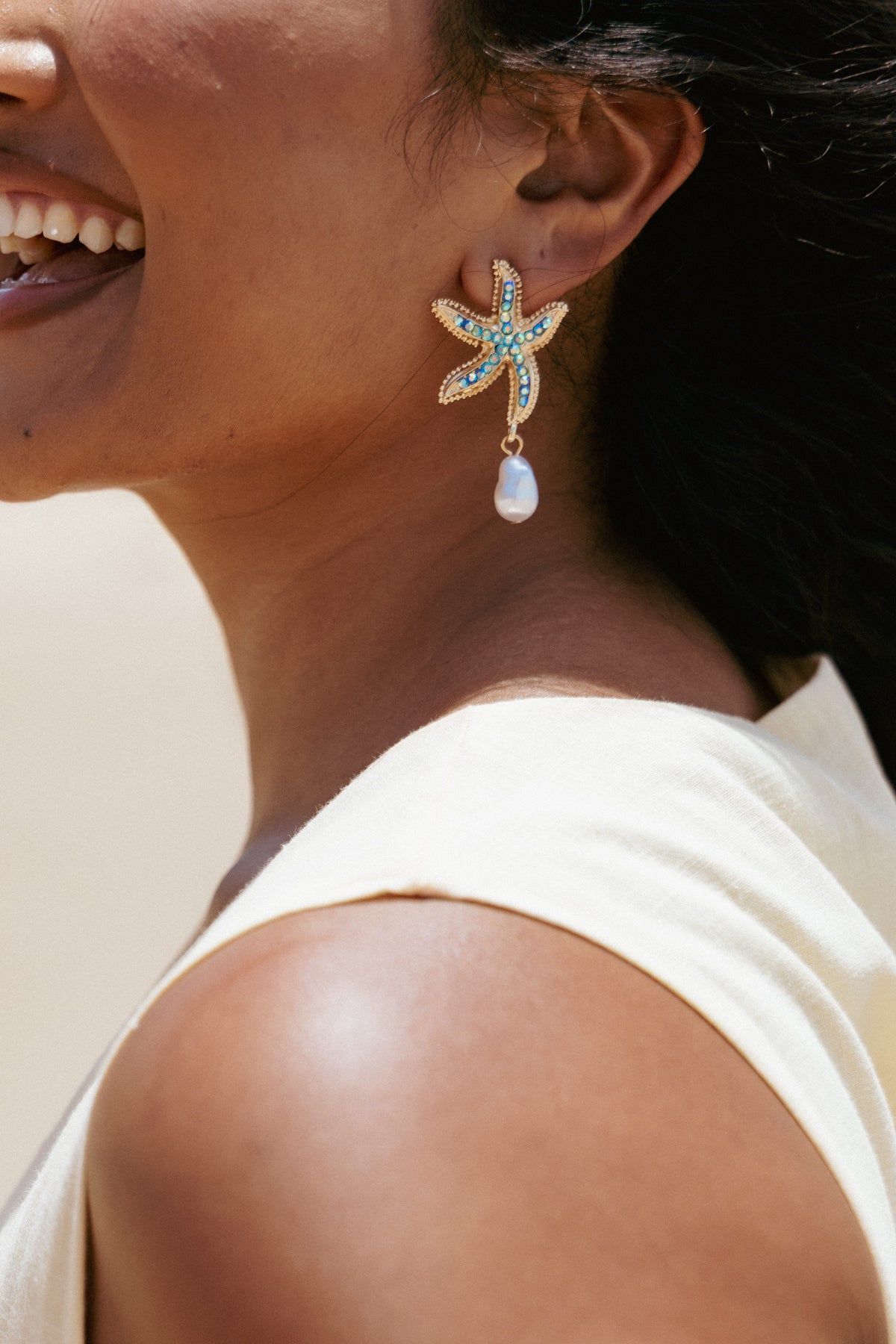 Azure Earrings in Gold – view 1 of 4
