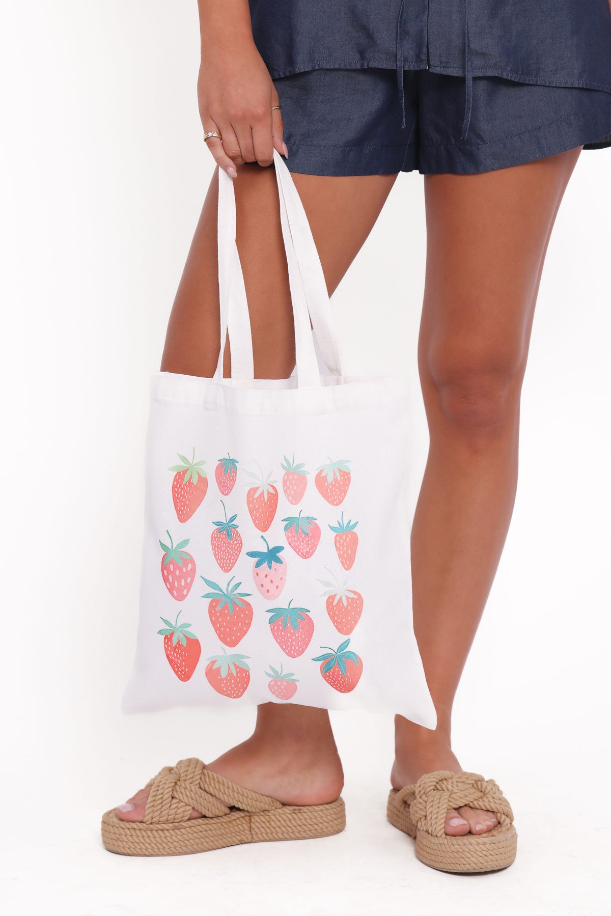 Billie Tote Bag in White – view 1 of 3