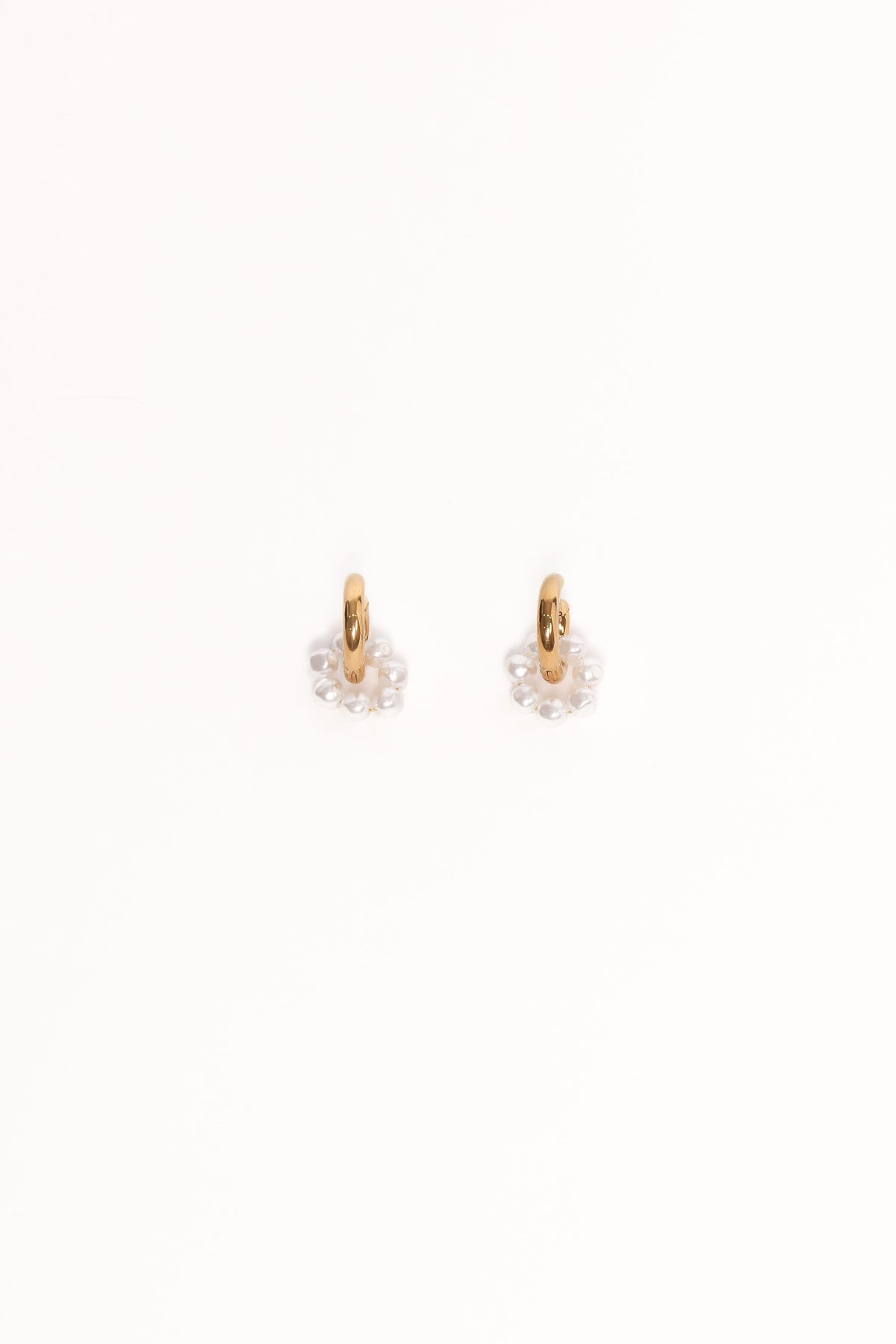 Cheri Earrings in Gold/Pearl – view 2 of 2