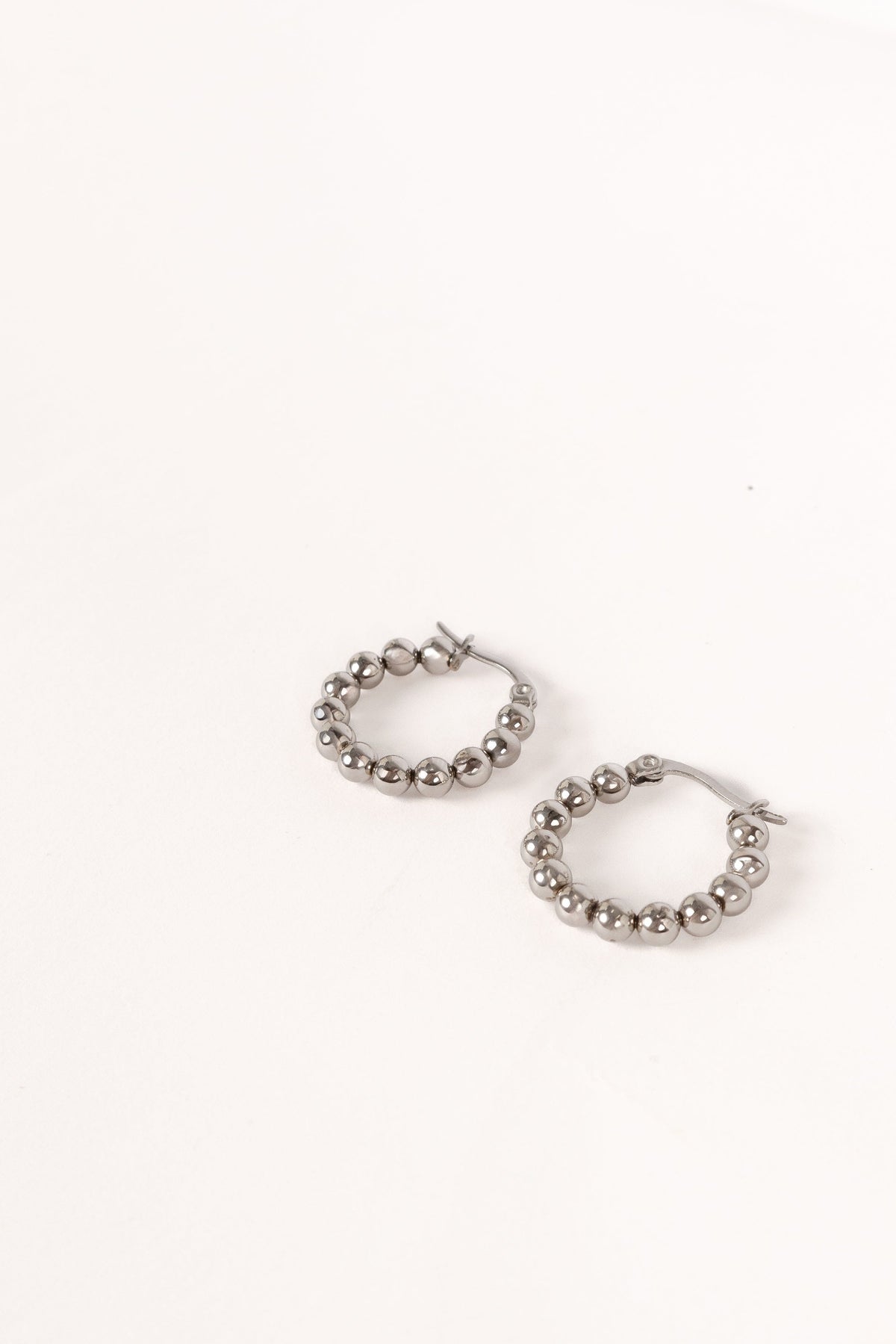 Chloe Hoop Earrings in Silver – view 2 of 2