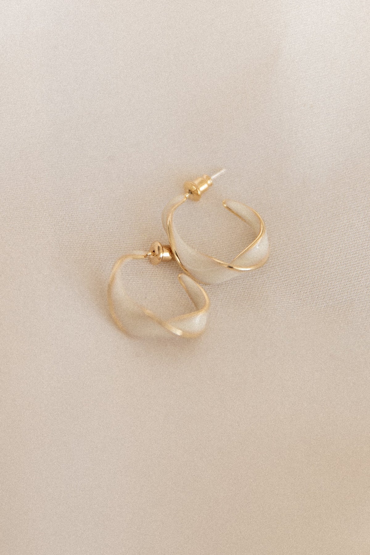 Clementine Earrings in White – view 4 of 5
