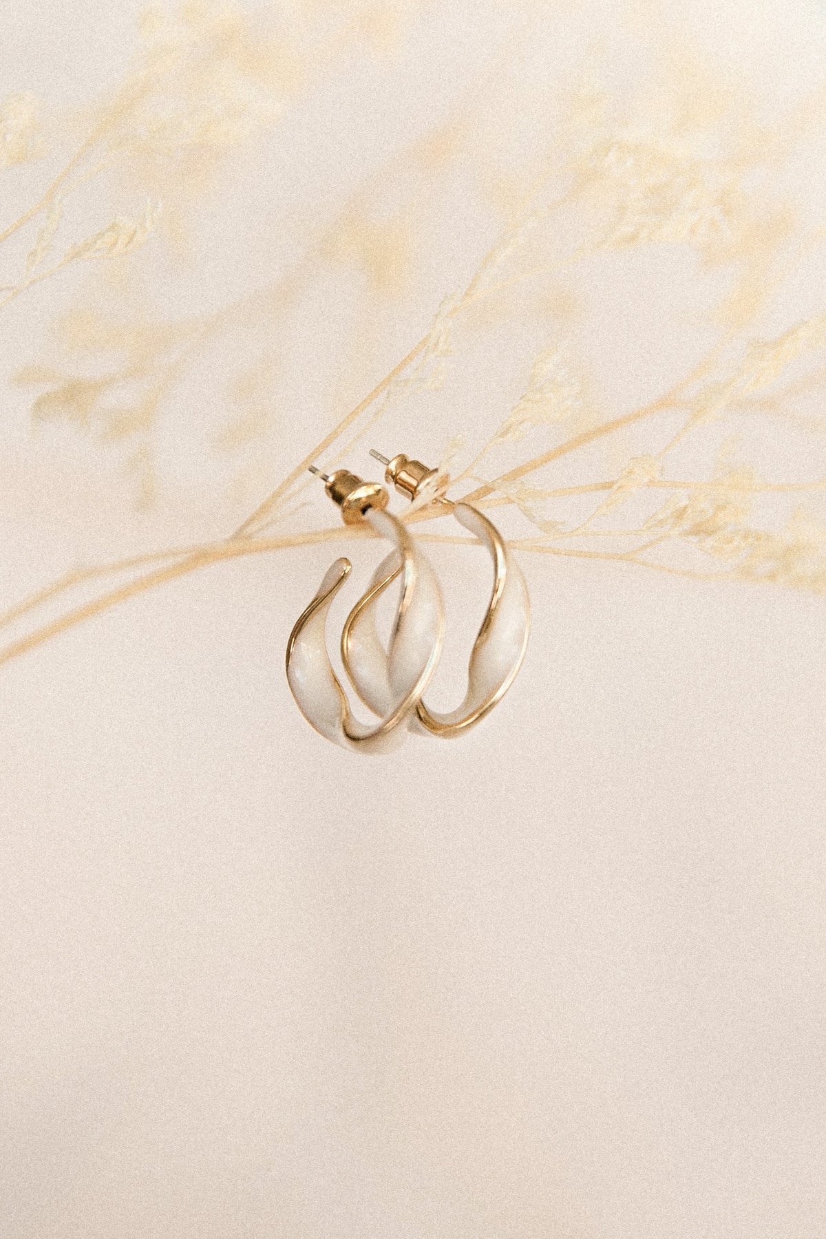 Clementine Earrings in White – view 2 of 5