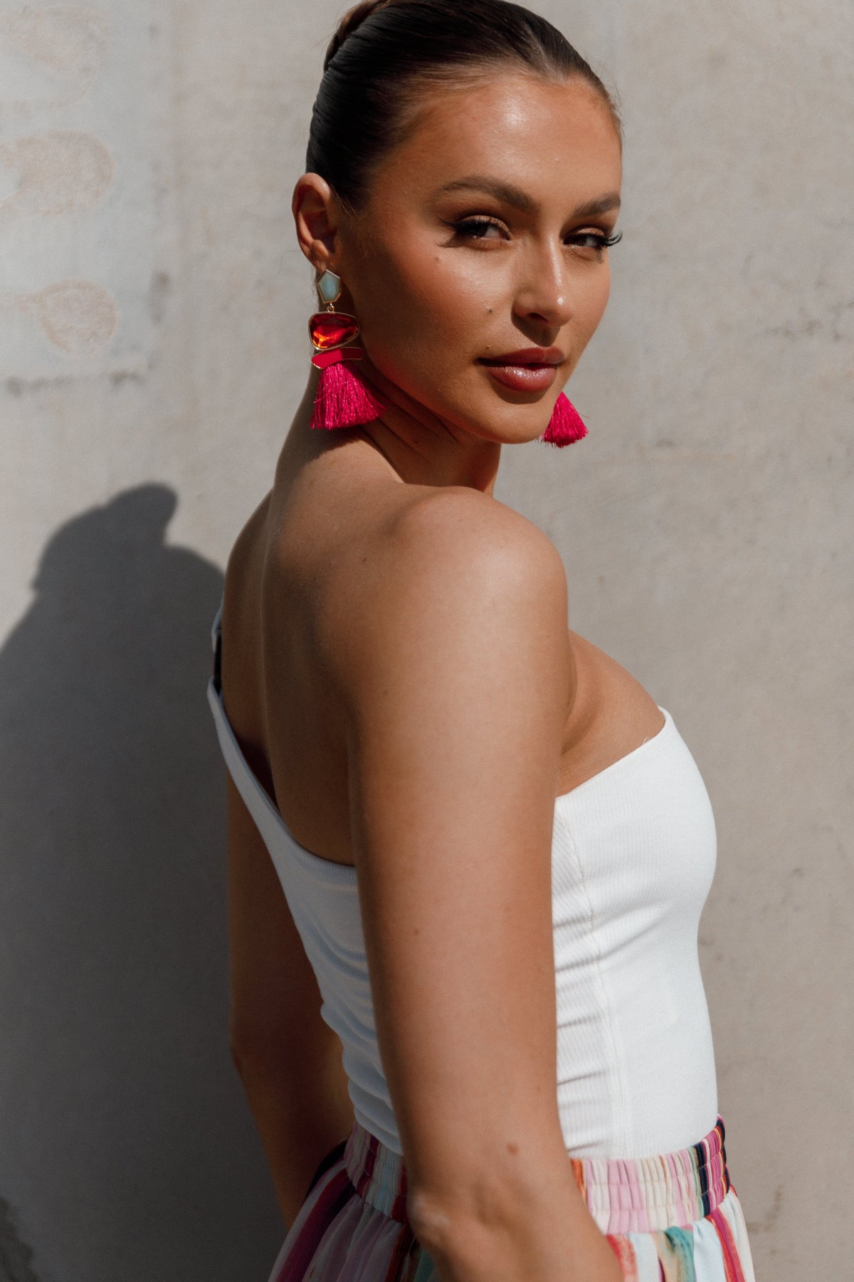 Cora Fringe Earrings in Multi – view 2 of 5