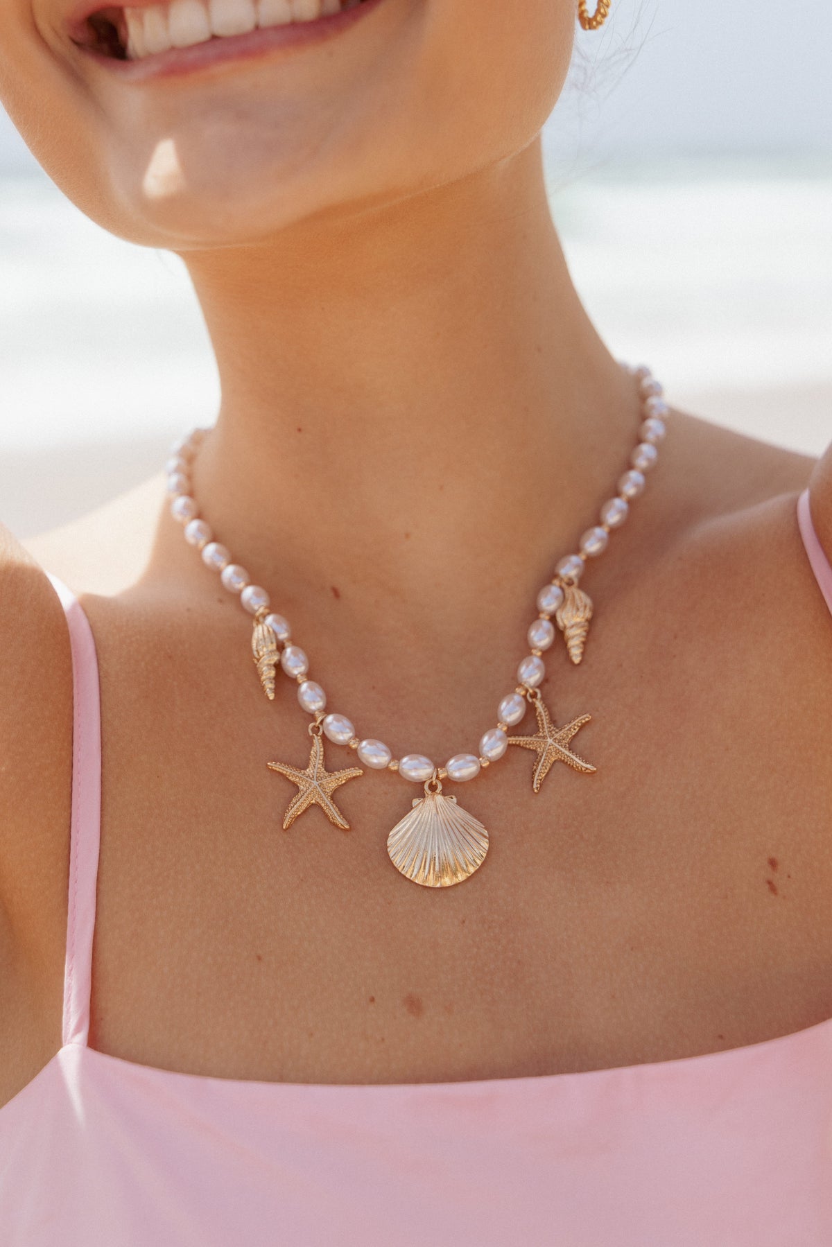 Costa Necklace in Pearl – view 1 of 4