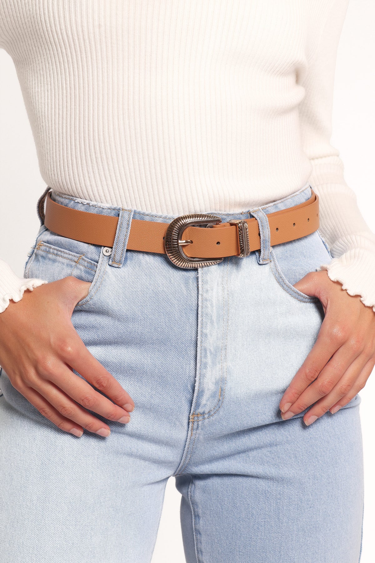 Dylan Belt in Camel – view 3 of 3