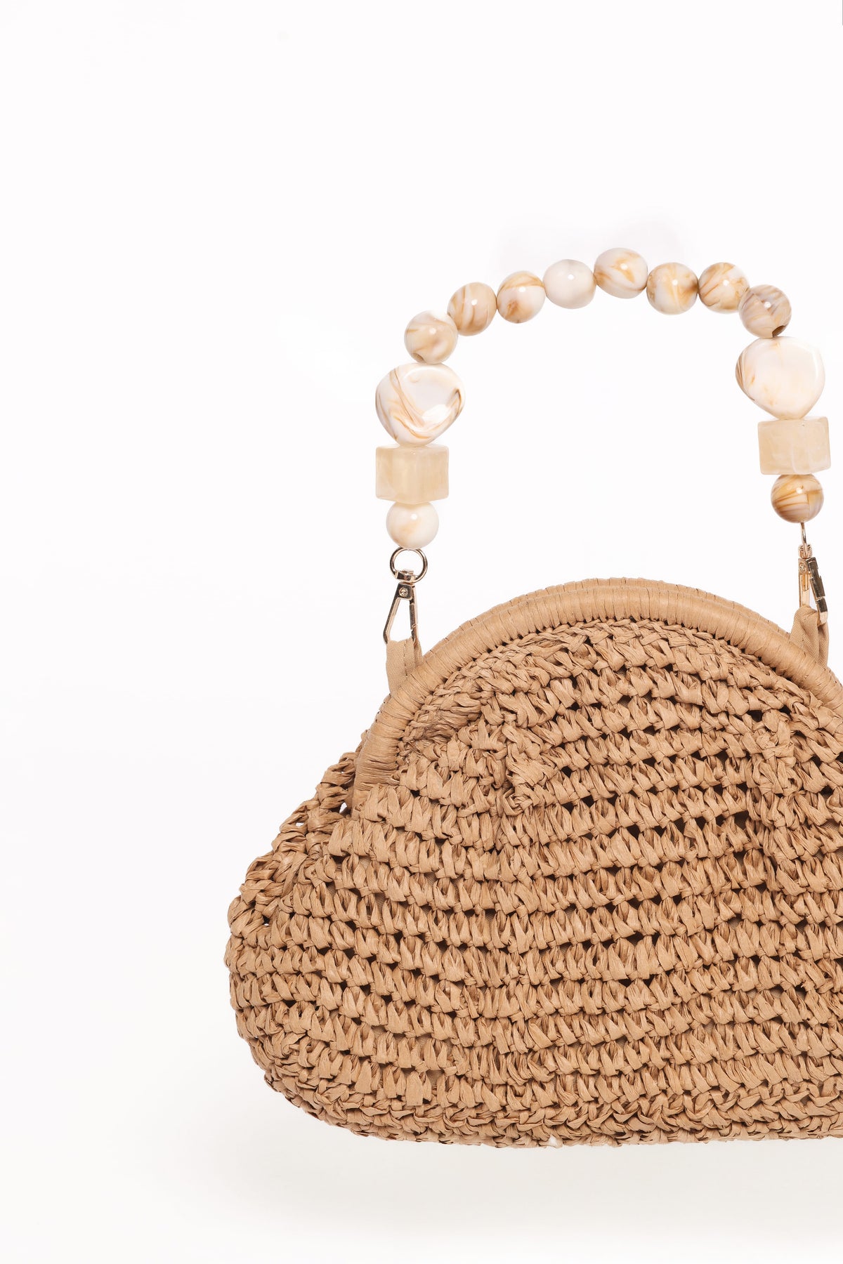 Elora Woven Bag in Tan – view 4 of 4