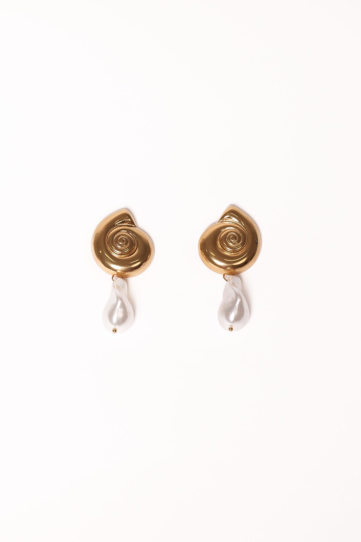 Esperanza Earrings in Gold/Pearl – view 3 of 3