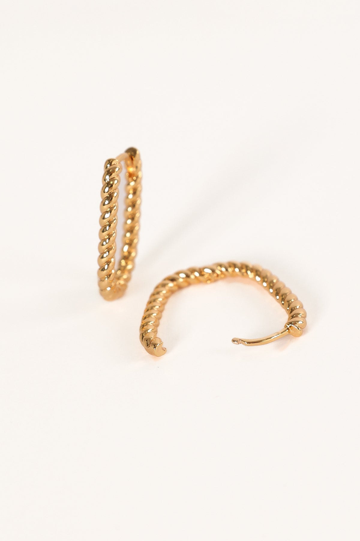 Fabian Hoop Earrings in Gold – view 2 of 2