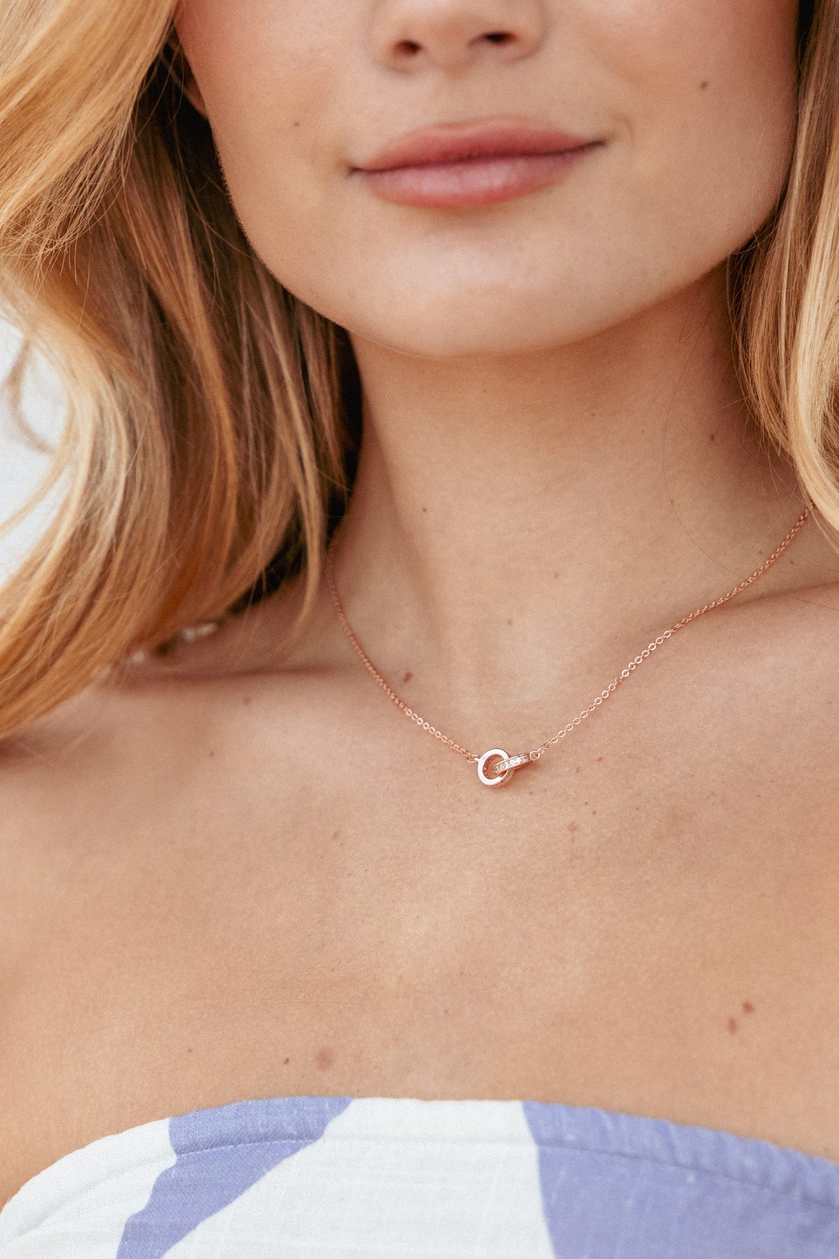 Flavia Necklace in Rose Gold – view 1 of 5
