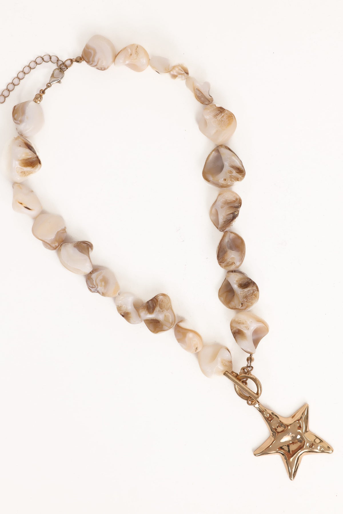 Gabbie Star Necklace in Pearl/Gold – view 2 of 3