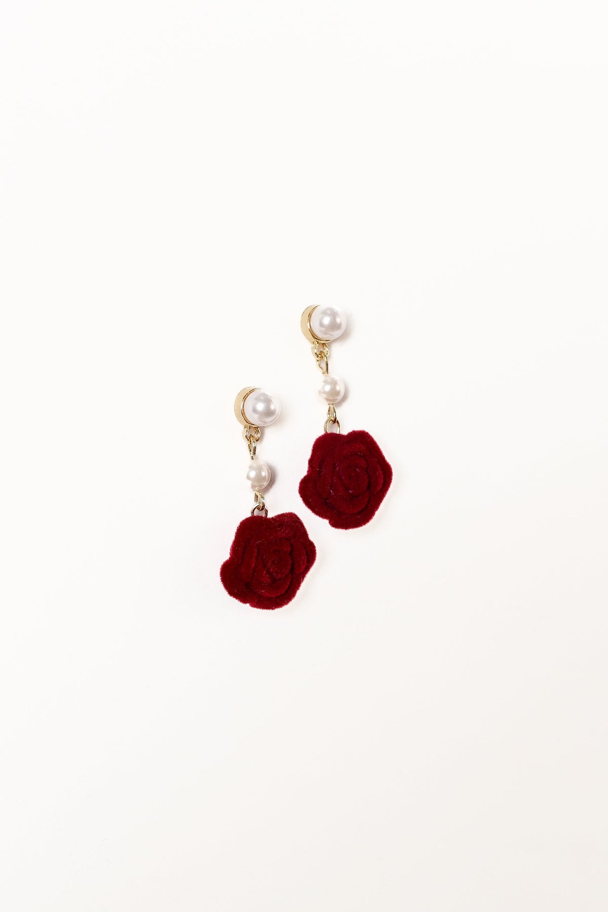 Gema Rose Earrings in Gold Red – view 2 of 2