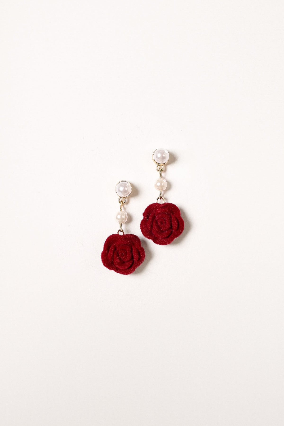 Gema Rose Earrings in Gold Red – view 1 of 2