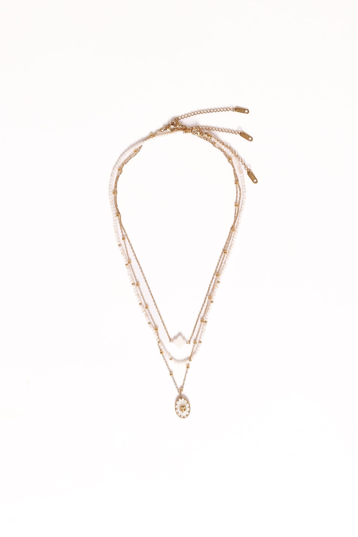 Goldie Necklace in Gold/White – view 3 of 4