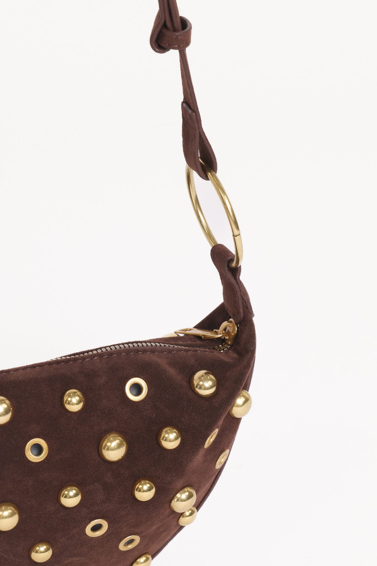 Grayson Studded Bag in Brown – view 3 of 3