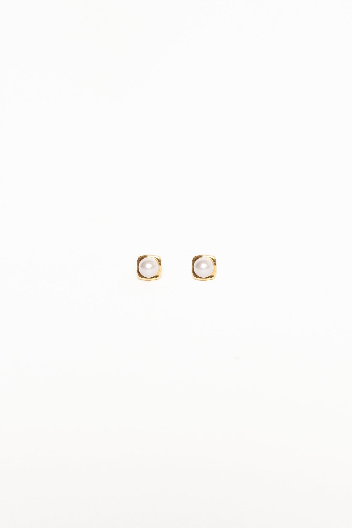 Helene Stud Earrings in Gold/Pearl – view 1 of 2