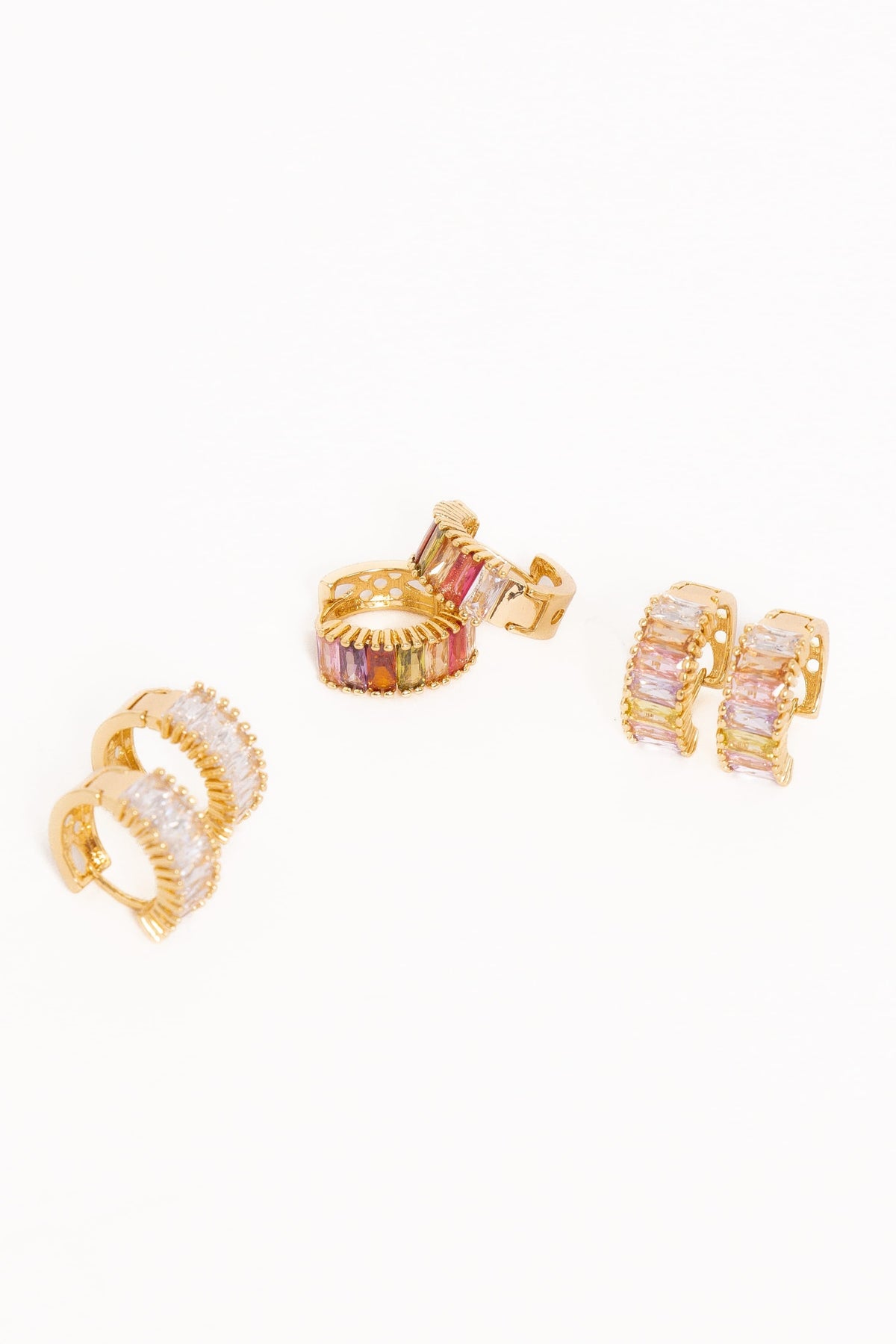 Isla 3 Pack Earrings Set in Multi – view 2 of 11