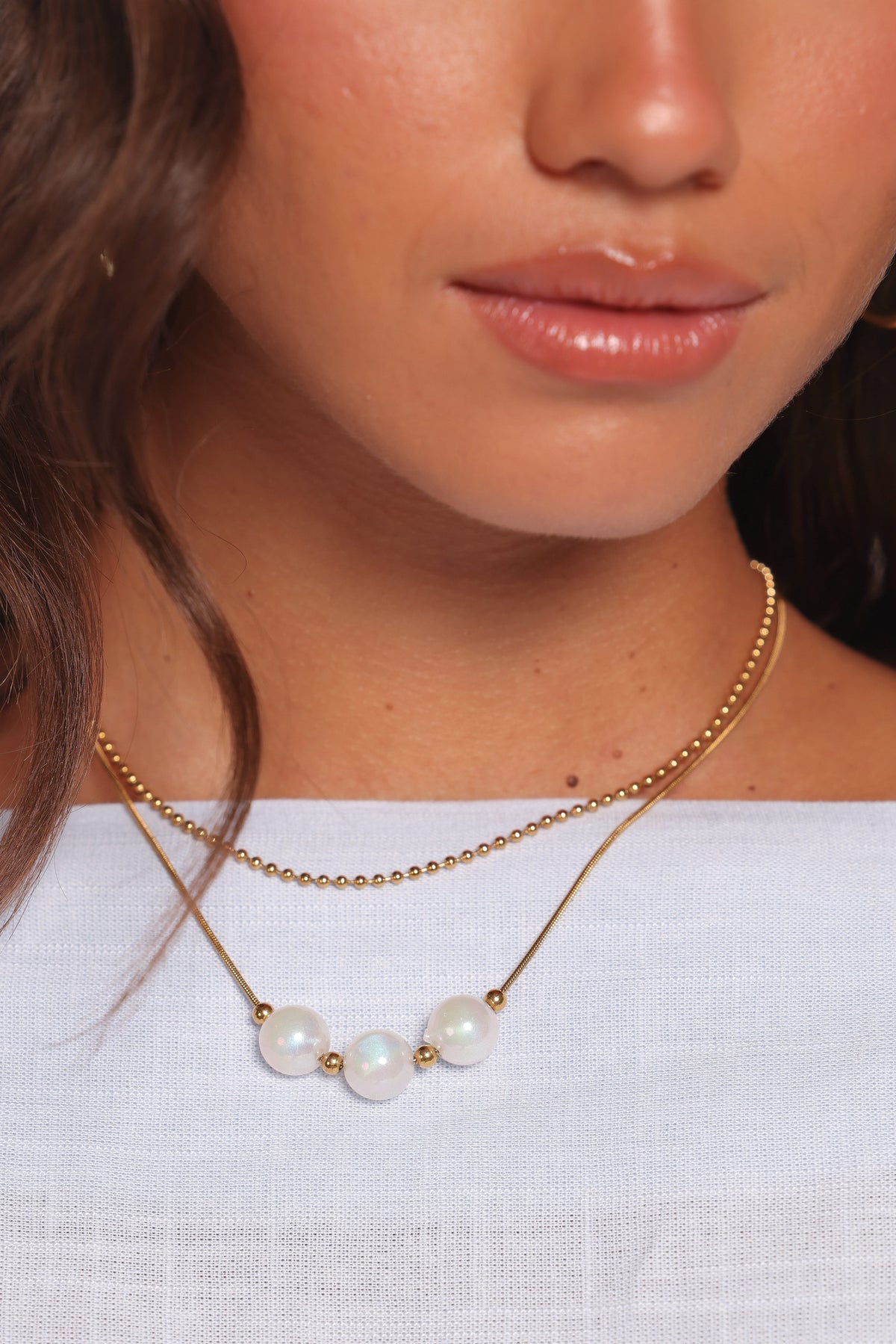 Jamaica Necklace in Pearl – view 2 of 2