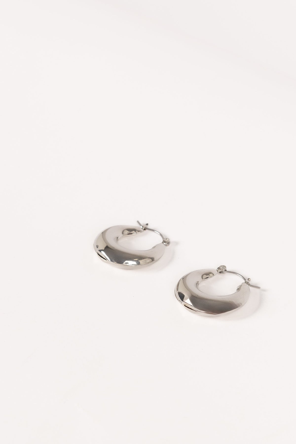 James Hoop Earrings in Silver – view 1 of 2