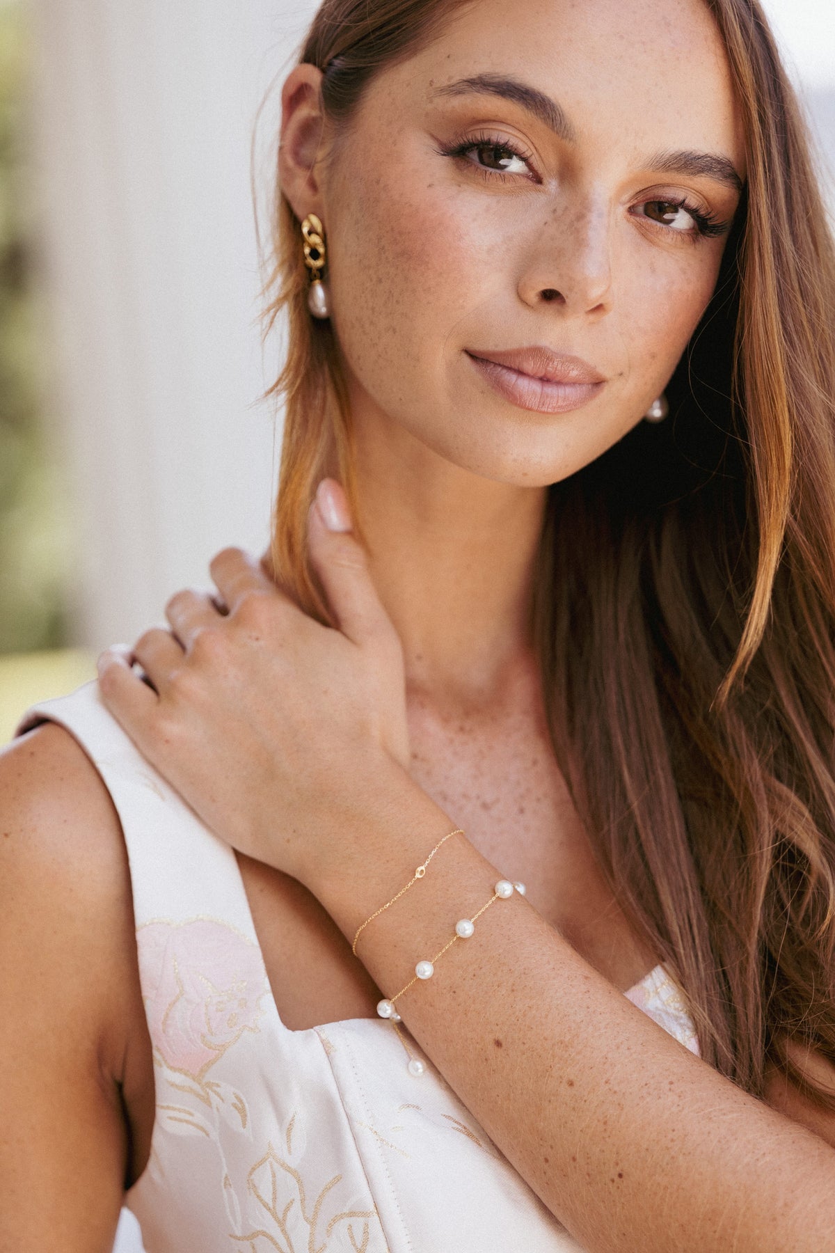 Jasmine Bracelet in Pearl – view 1 of 4
