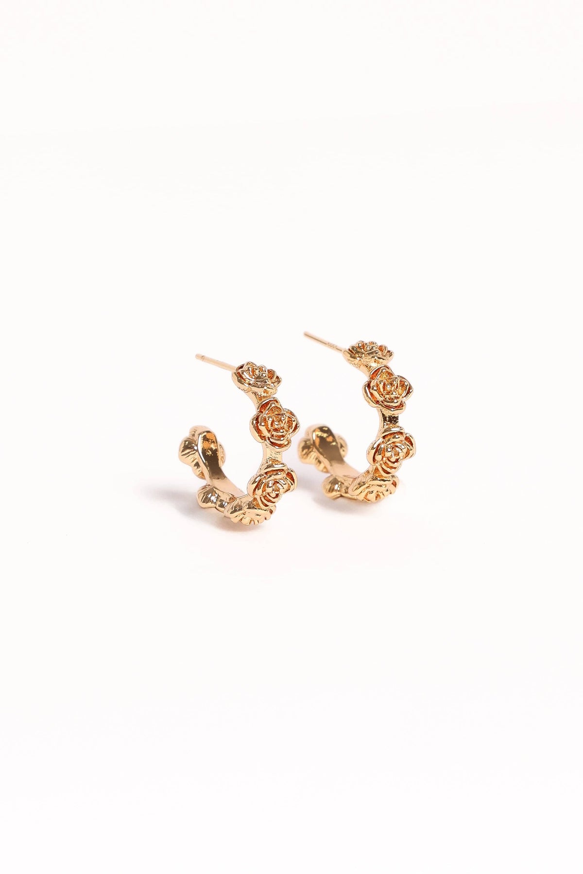 Jennie Flower Earrings in Gold – view 2 of 5