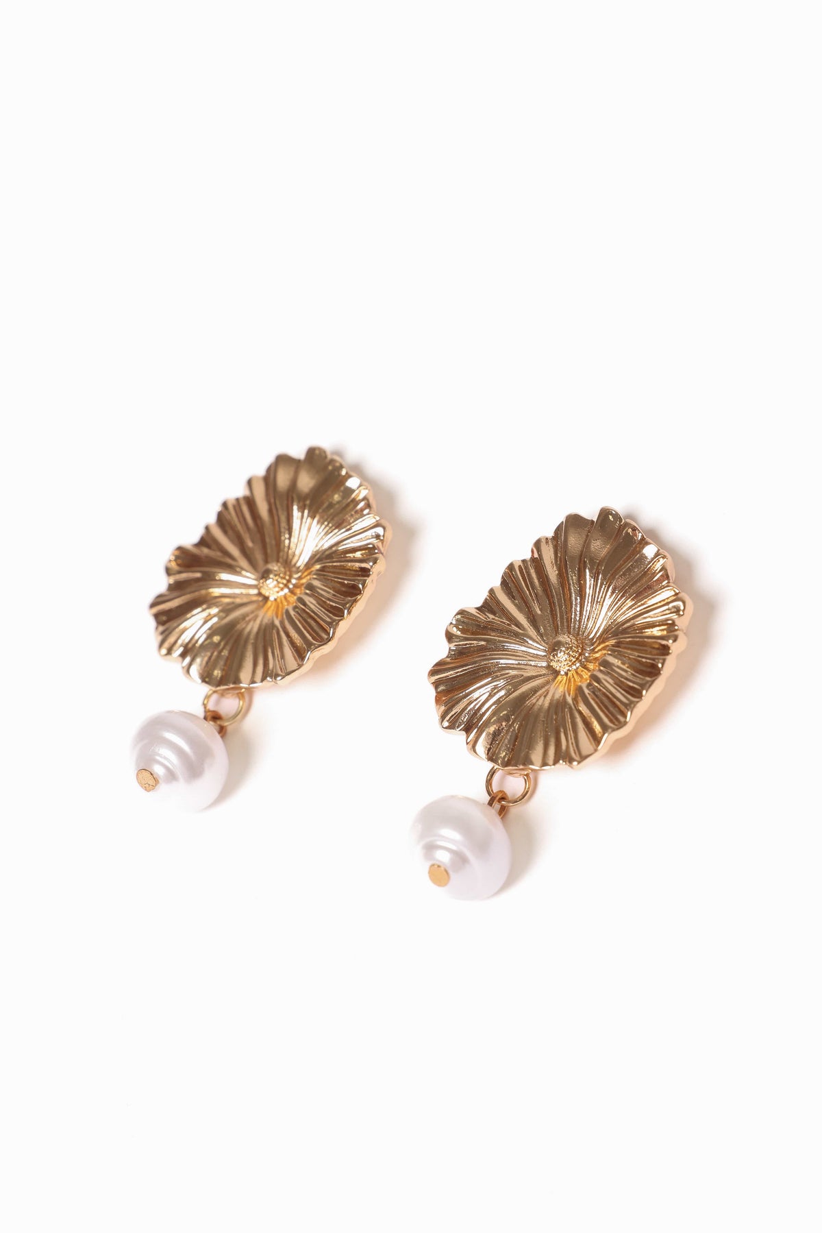 Jett Earrings in Gold/Pearl – view 2 of 2
