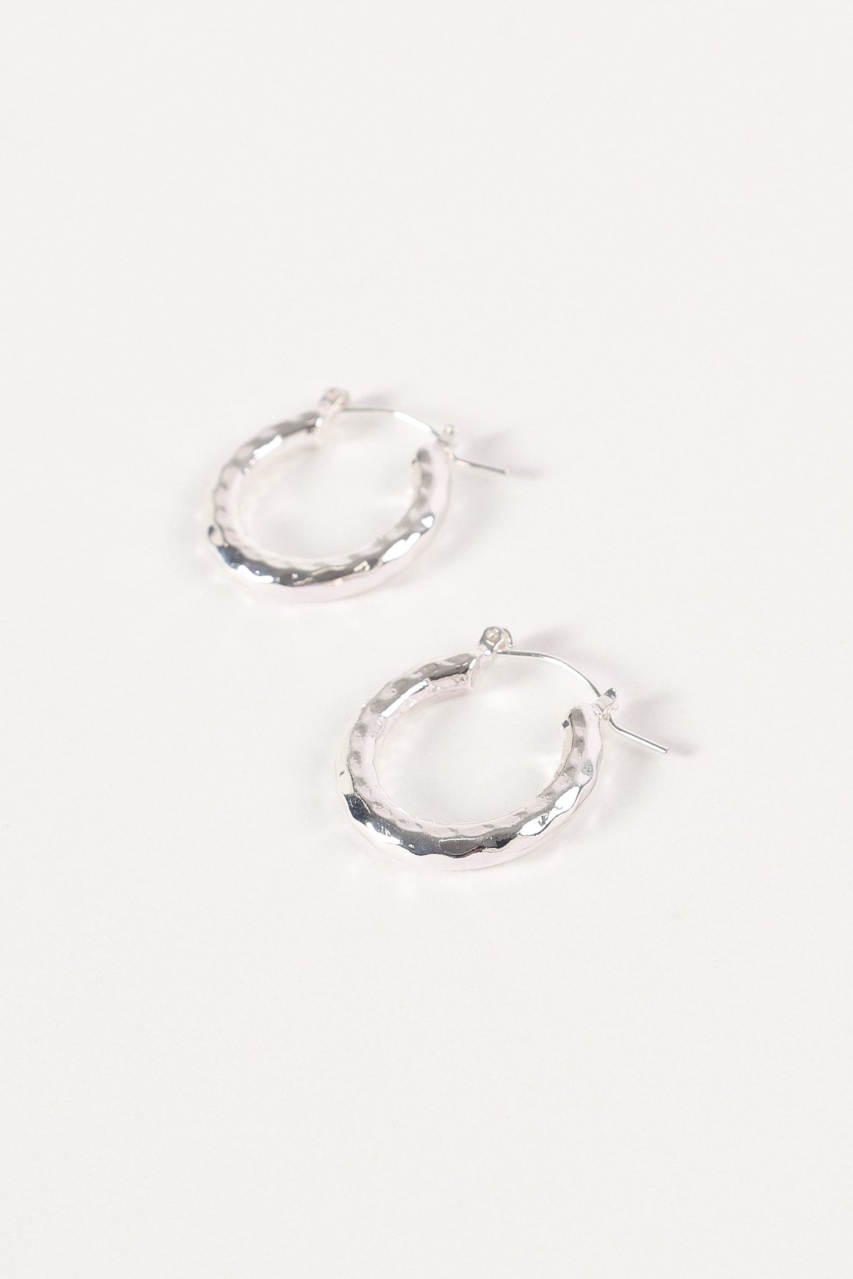 Kennedy Hoop Earrings in Silver – view 2 of 2