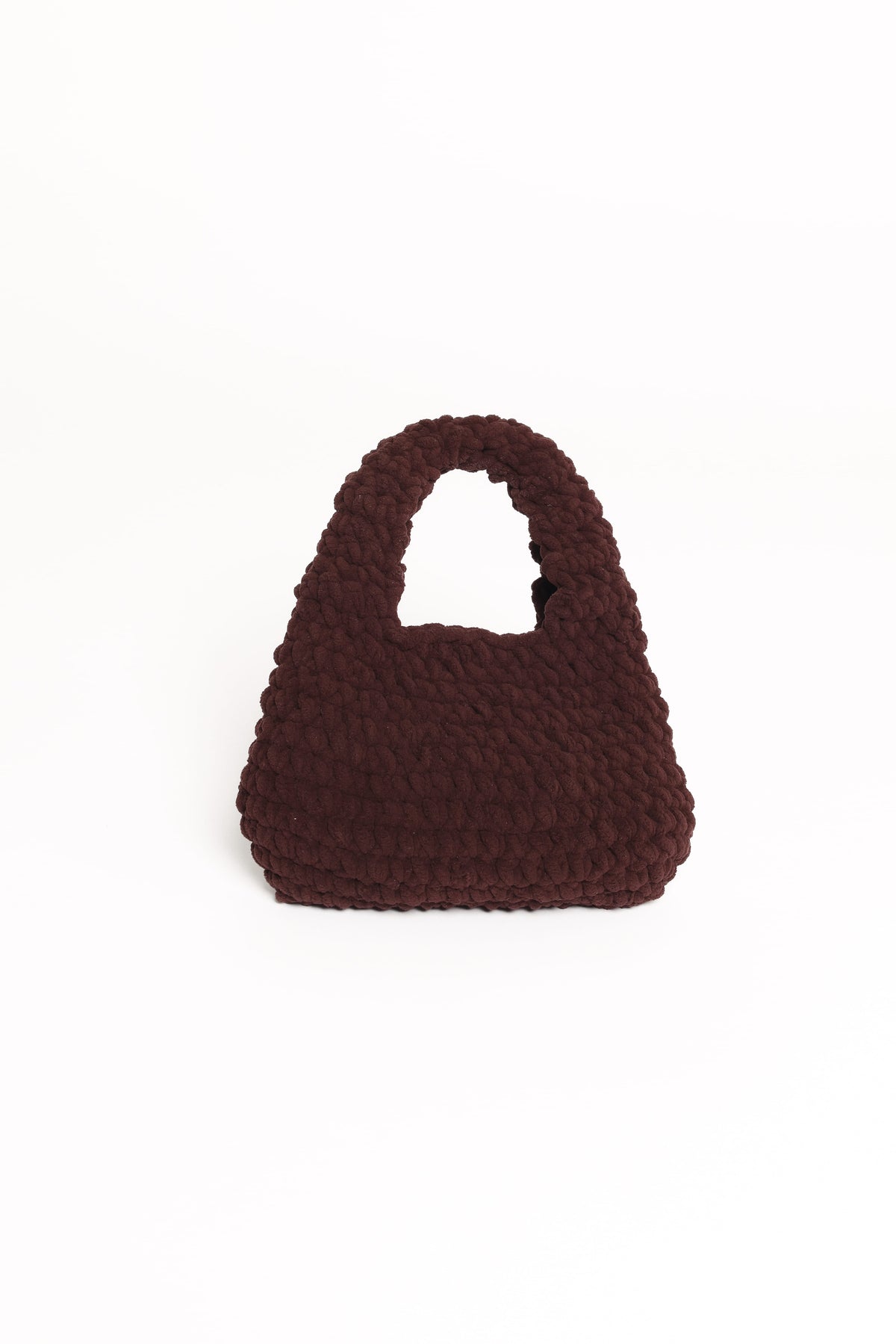 Lani Knitted Handbag in Chocolate – view 2 of 3