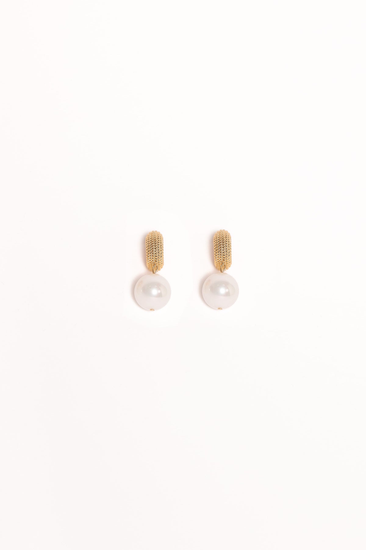 Luciana Earrings in Gold/Pearl – view 2 of 3