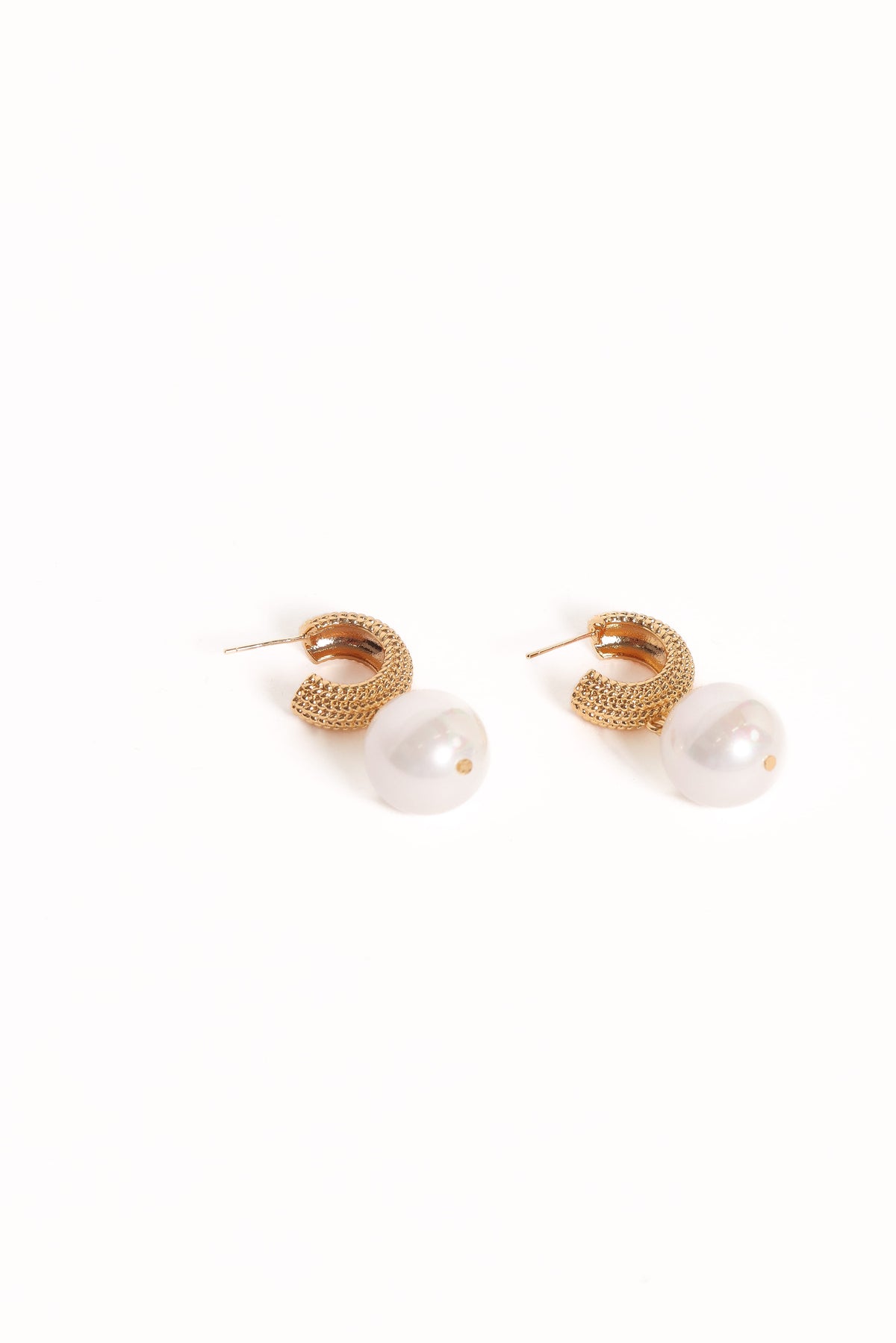 Luciana Earrings in Gold/Pearl – view 3 of 3