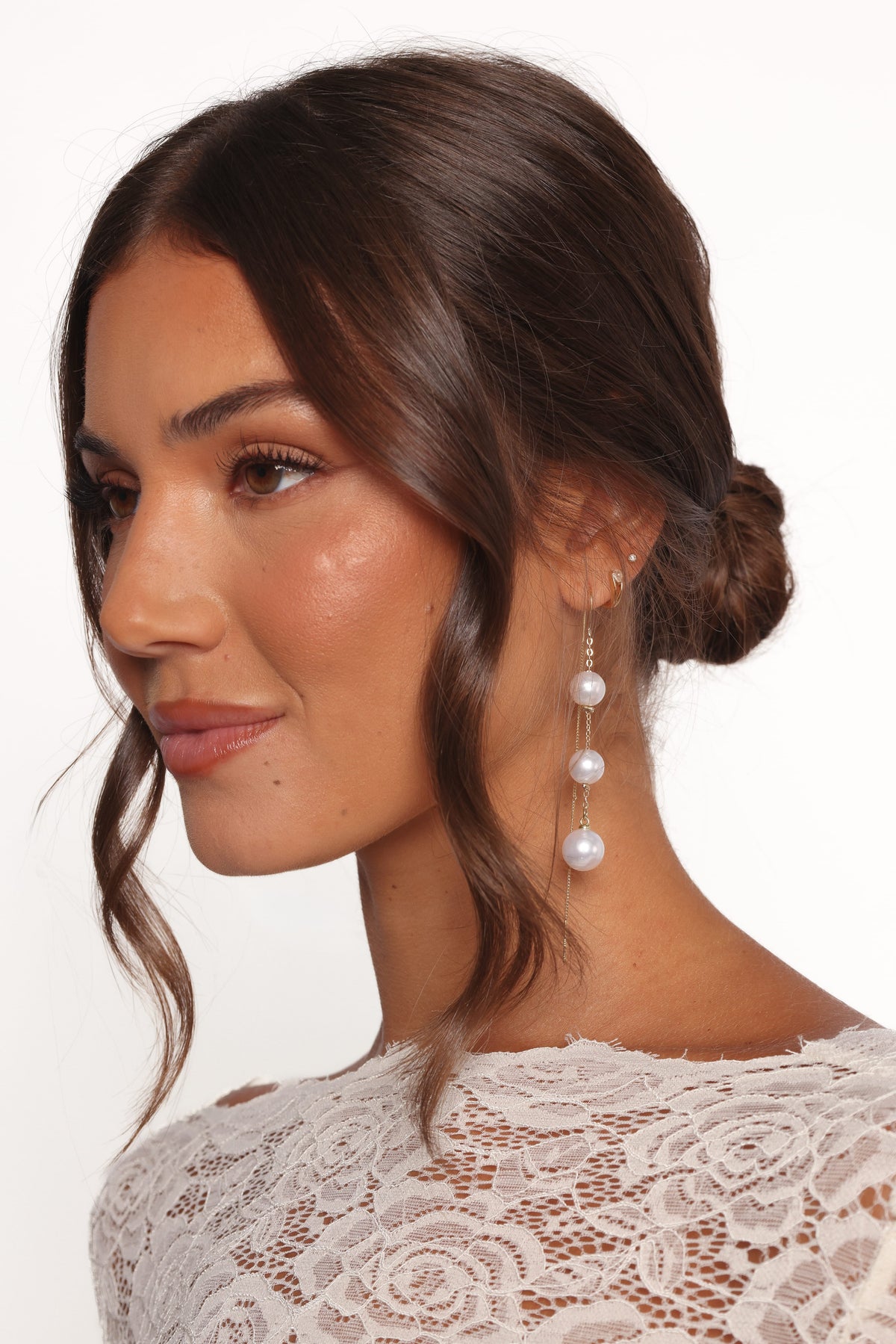 Margaux Earrings in Pearl – view 2 of 2