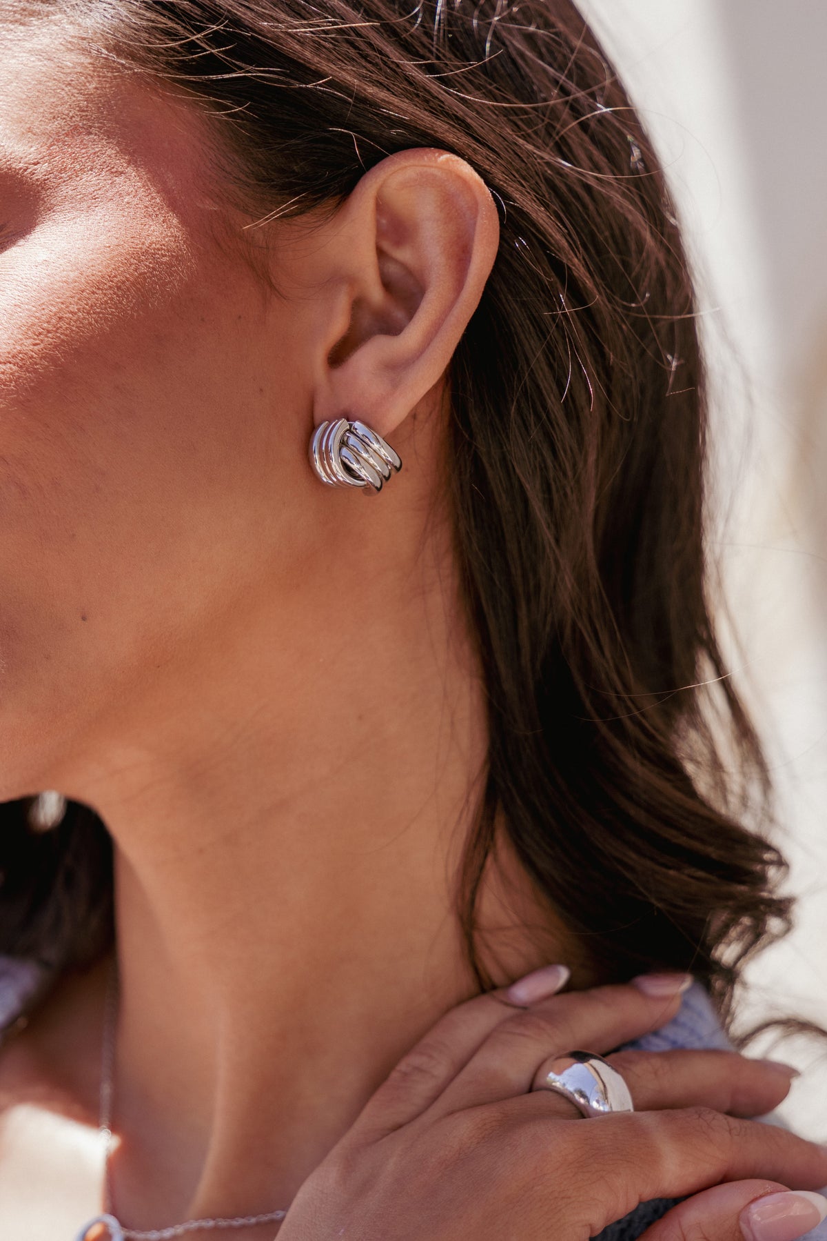 Marigold Earrings in Silver – view 1 of 3