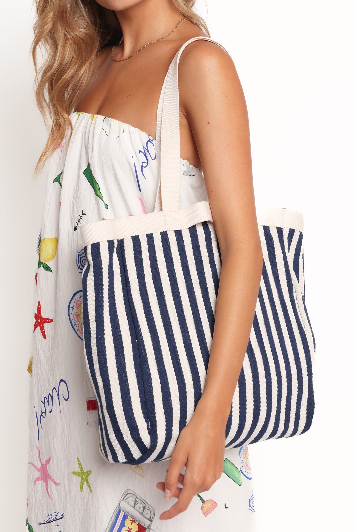 Marina Bag in Navy/Cream – view 3 of 3