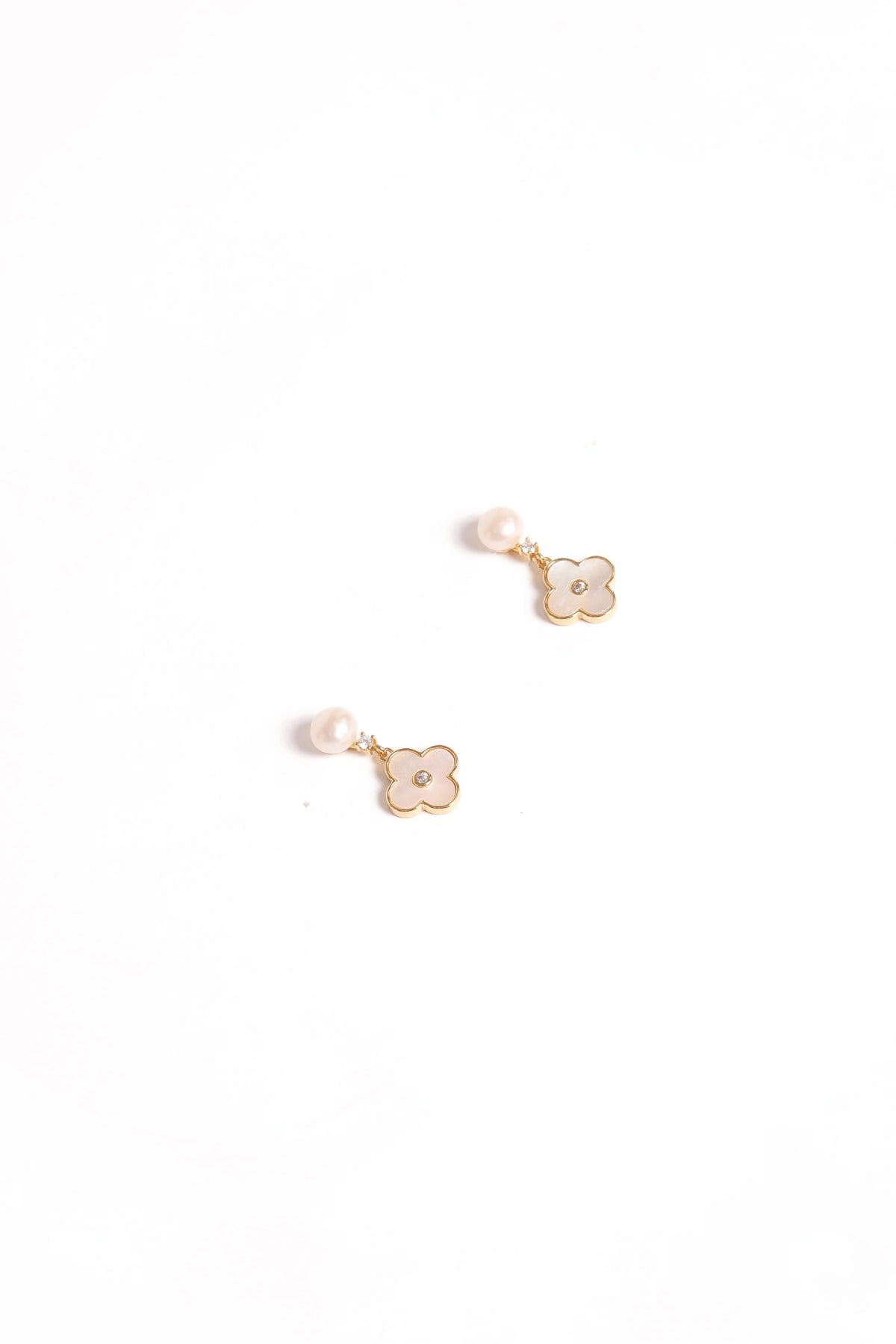Marlowe Flower Earrings in Gold – view 2 of 2