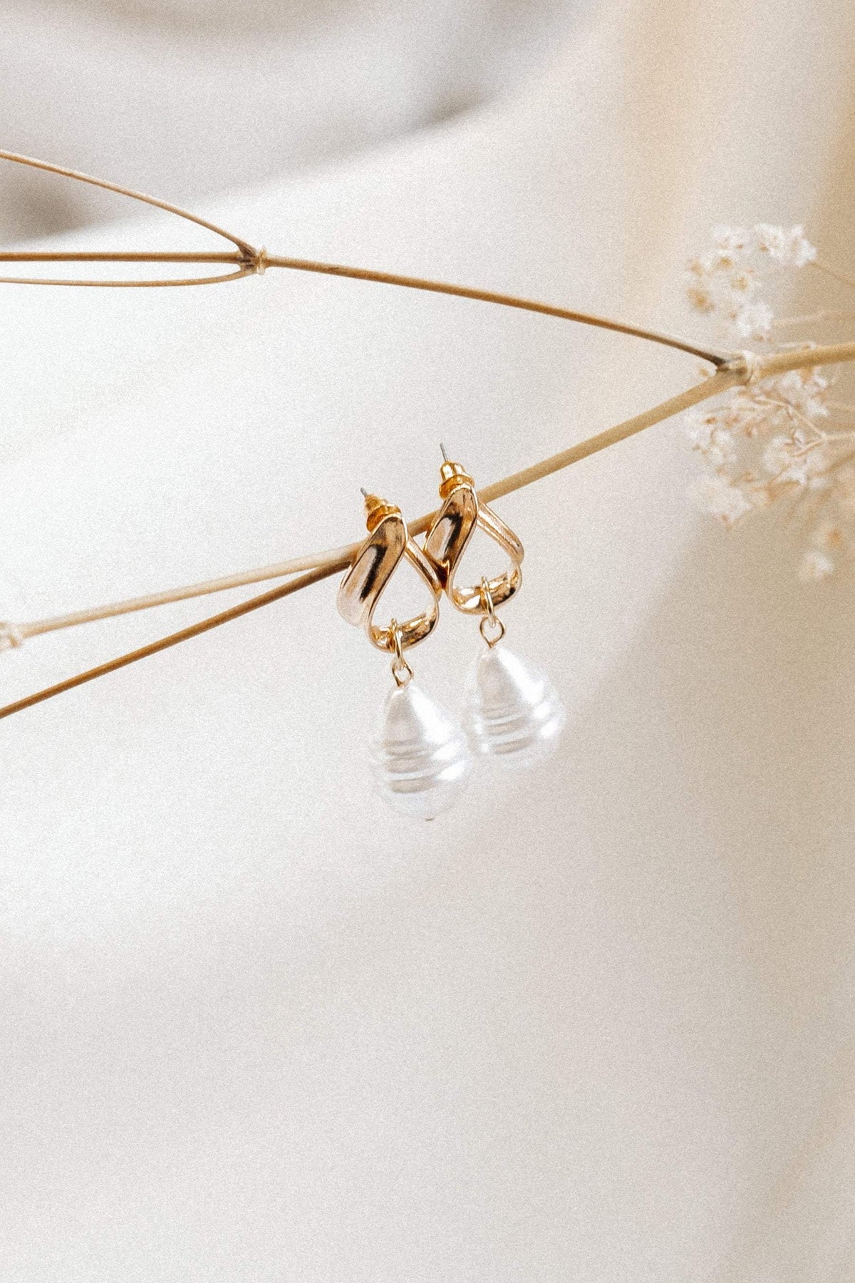 Medella Earrings in Pearl – view 4 of 4