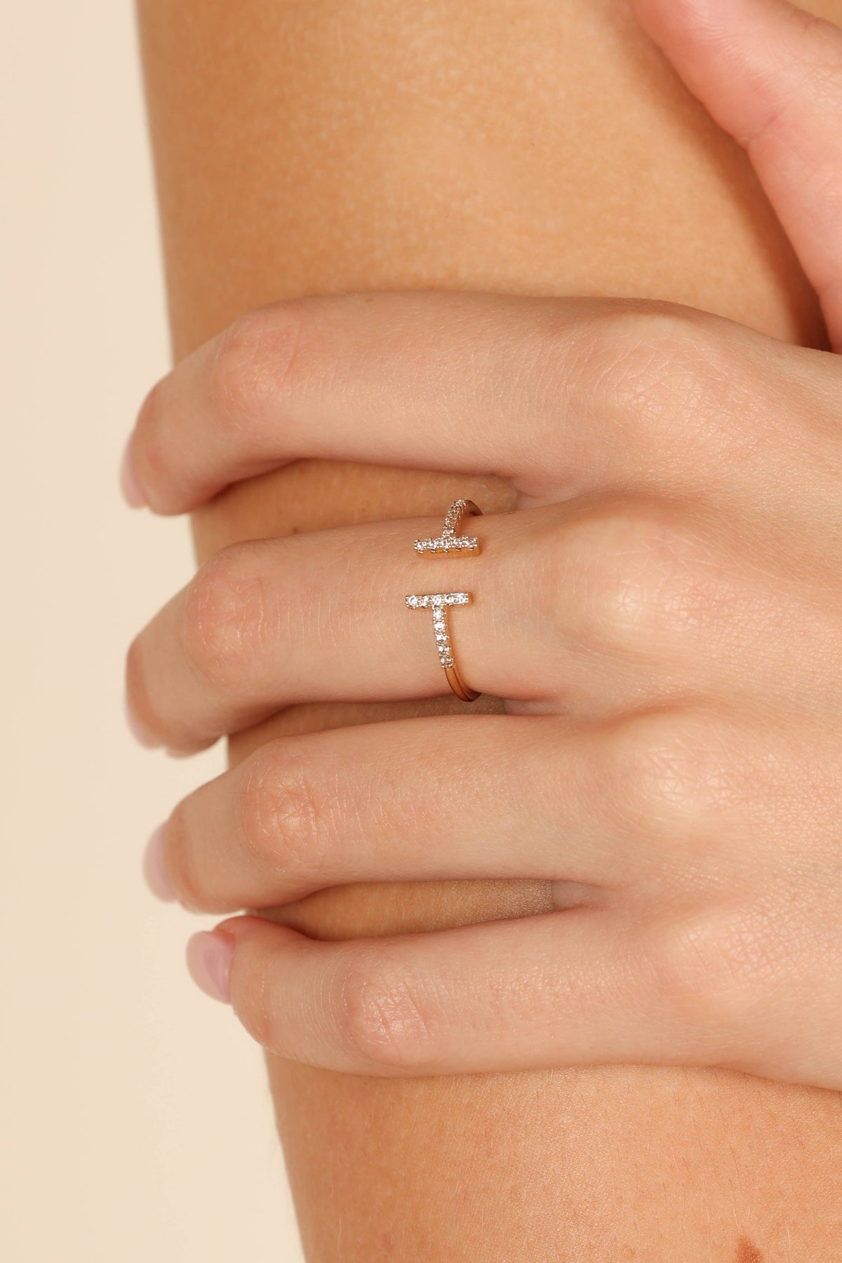 Mila Embellished Ring in Gold – view 4 of 4