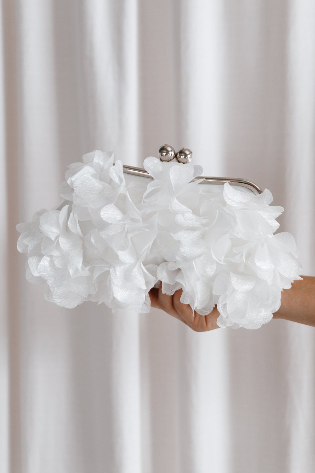 Mon Amour Floral Clutch in White – view 3 of 5