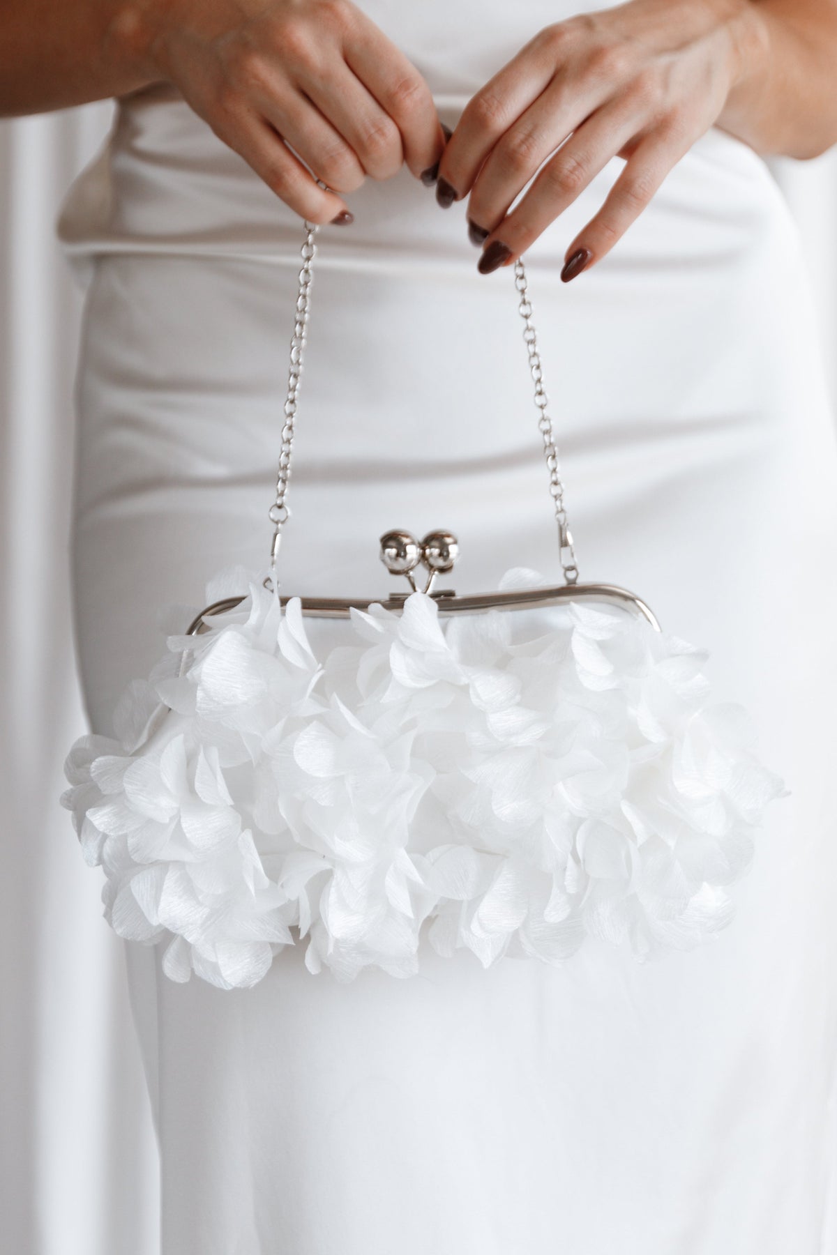 Mon Amour Floral Clutch in White – view 1 of 5