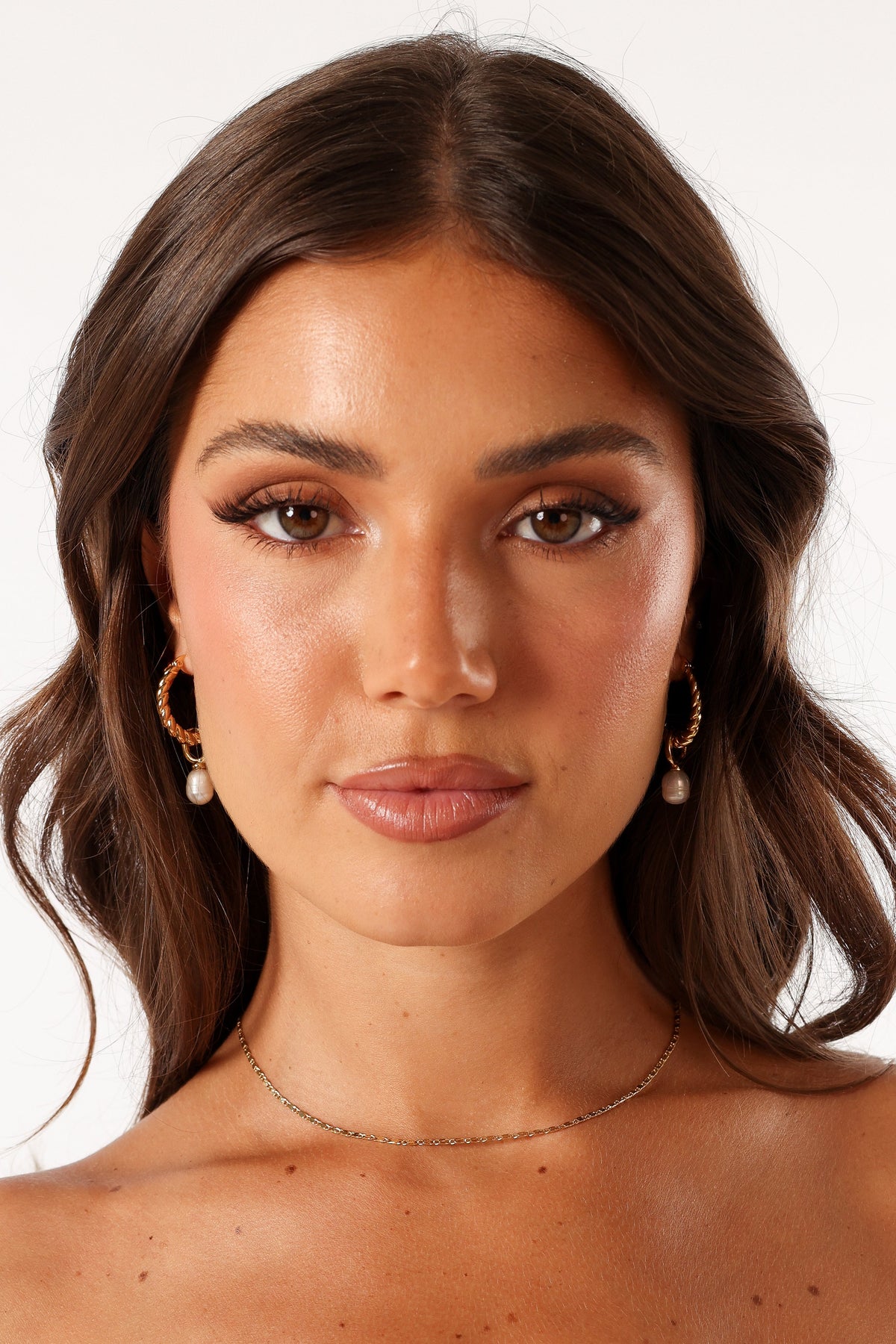 Monika Hoop Earrings in Gold – view 3 of 6