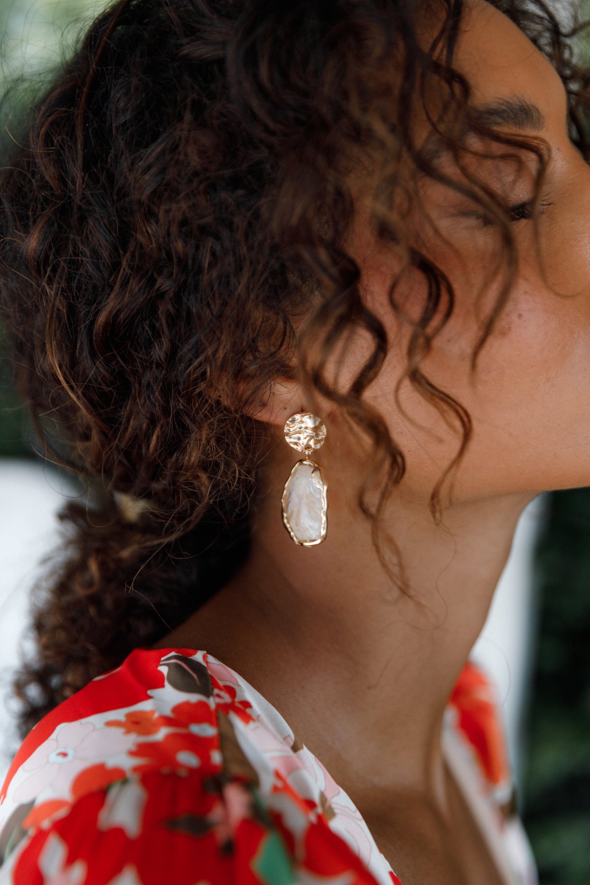 Montague Drop Earrings in Gold – view 1 of 3
